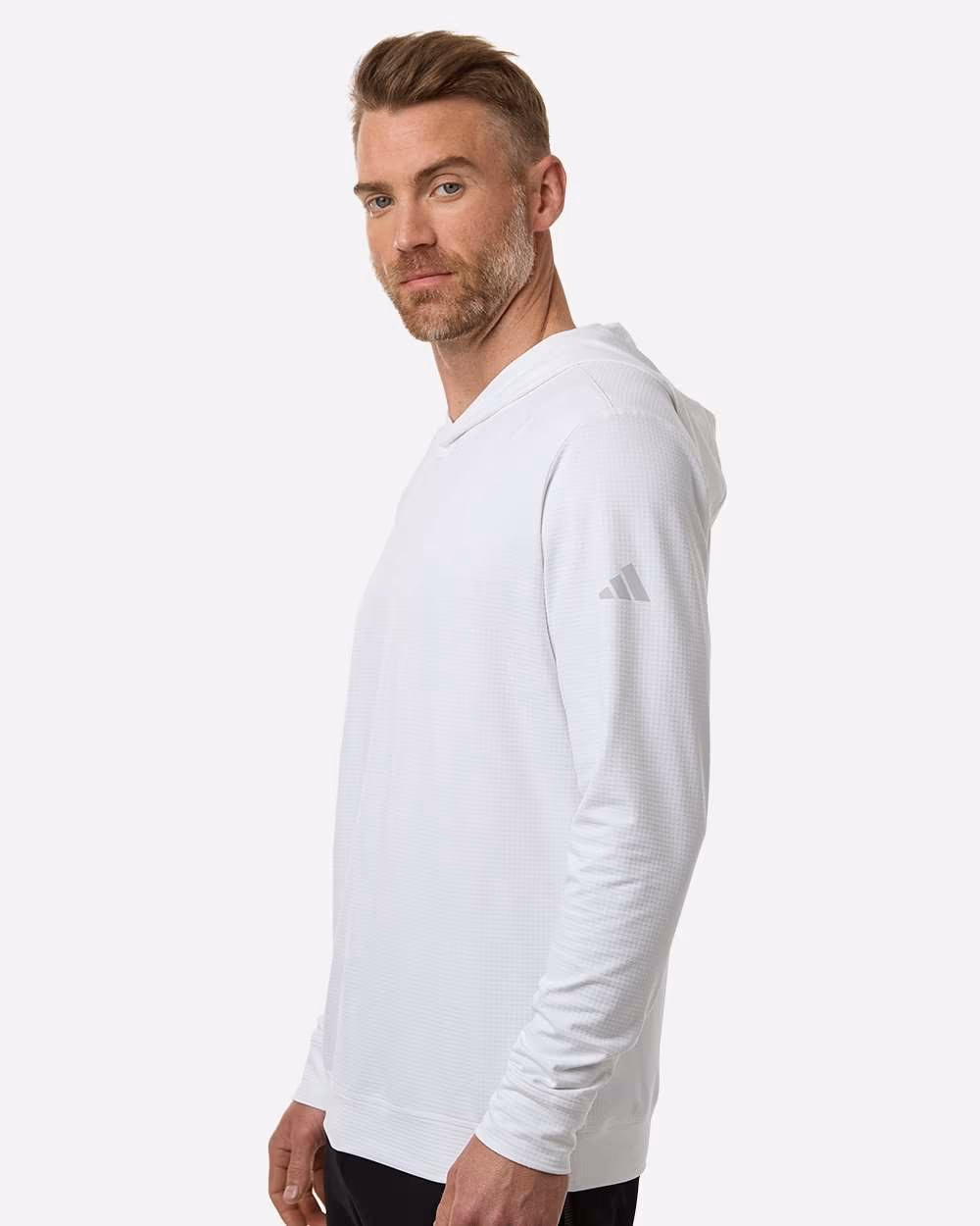 Custom Adidas Men's Ultimate365 Elevated Hoodie - White side