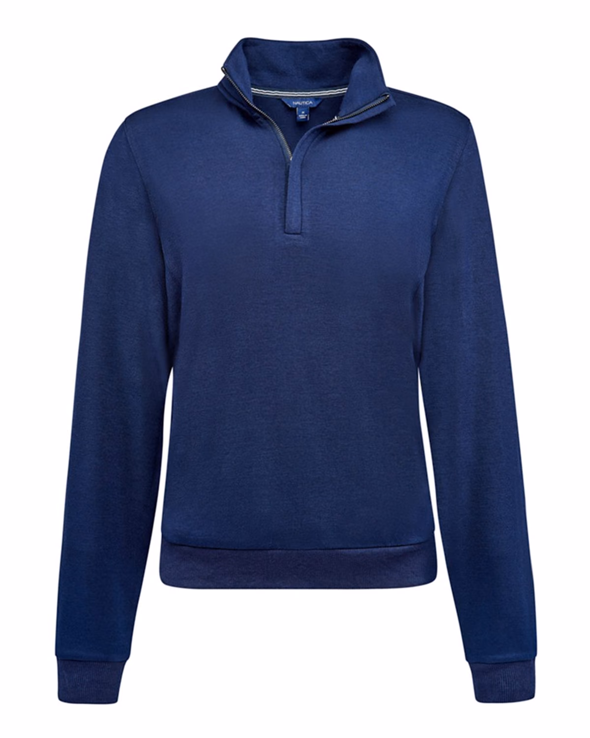 Nautica Women's Explorer Fleece Quarter-Zip Pullover - Navy - front