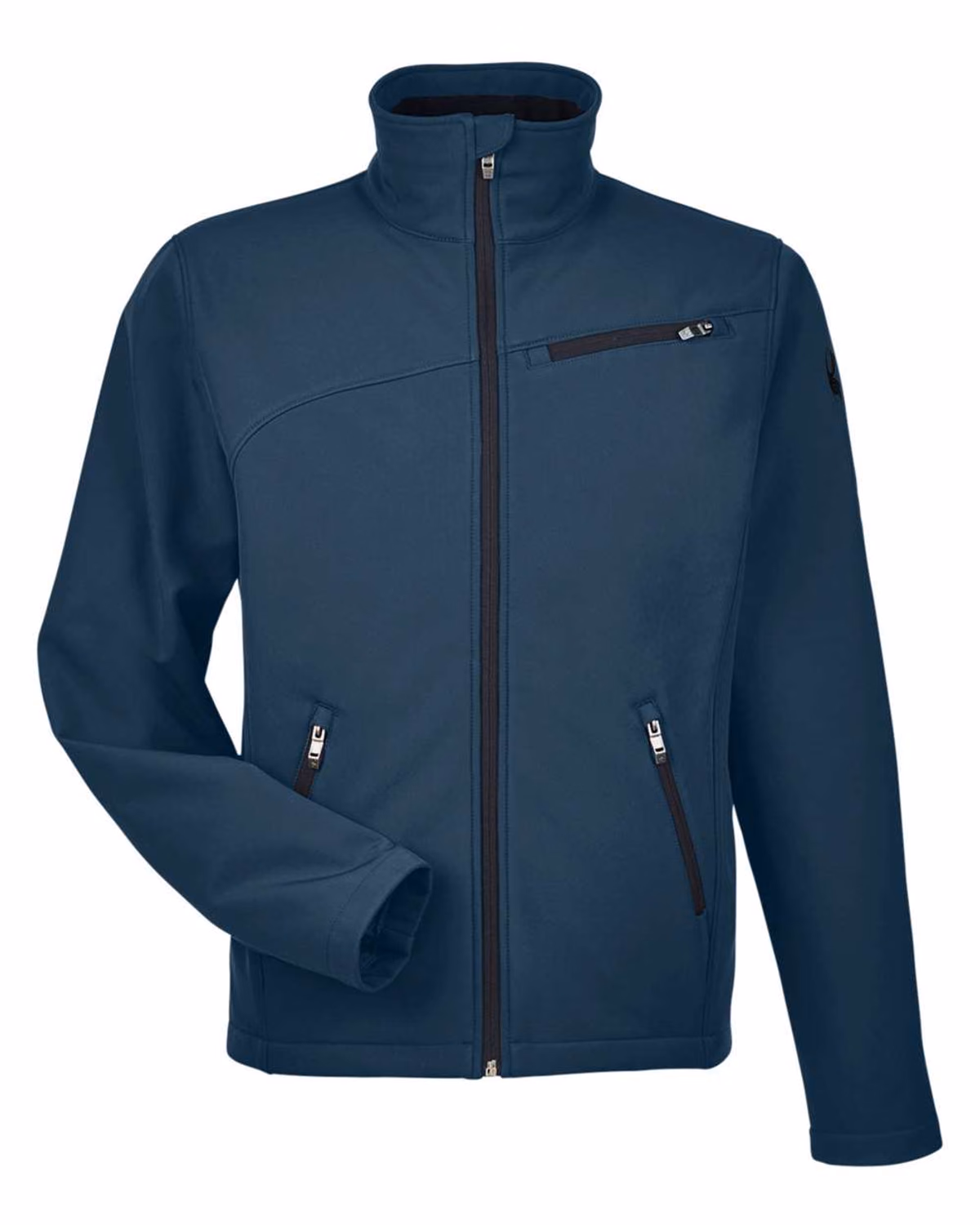 Spyder Men's Transport Soft Shell Jacket - Frontier/ Black - front