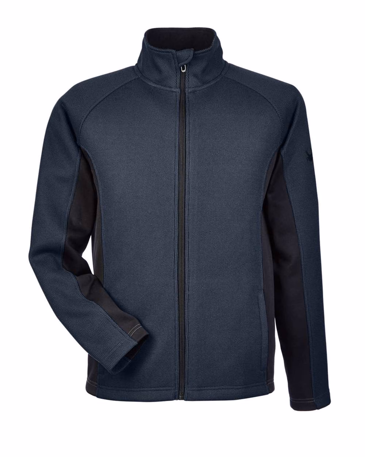 Spyder Men's Constant Full-Zip Sweater Fleece Jacket - Frontier/ Black - front