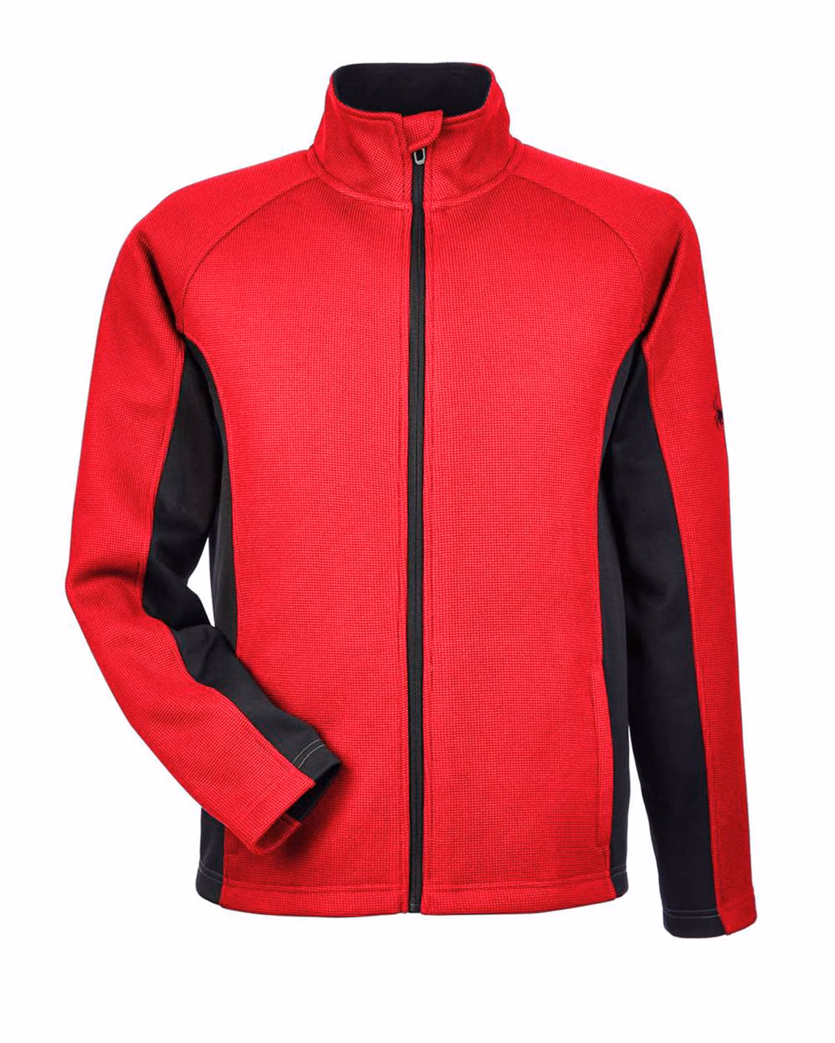Spyder Men's Constant Full-Zip Sweater Fleece Jacket - Red/ Black - front
