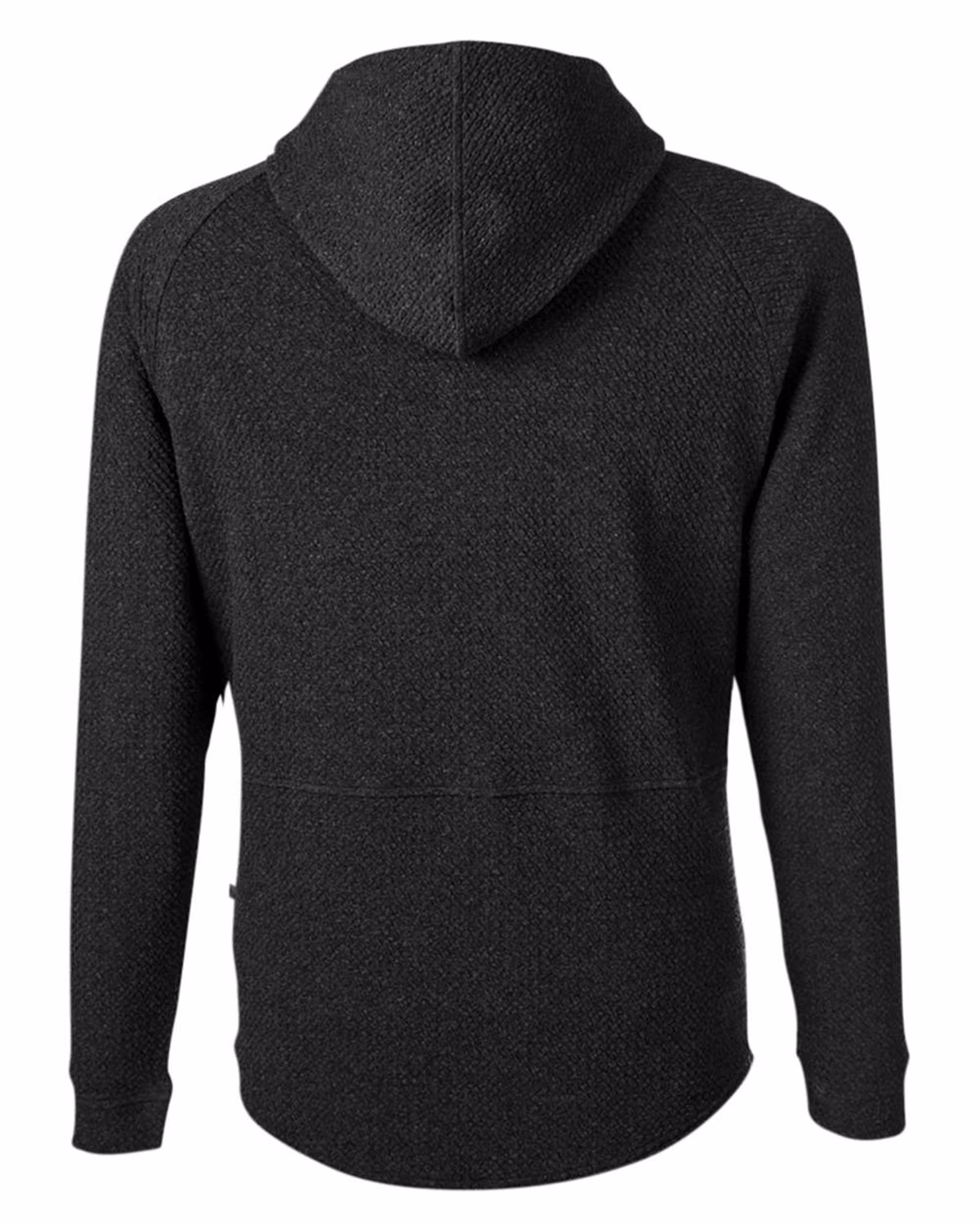 Swannies Camden Hooded Pullover - Black/ Heather - back