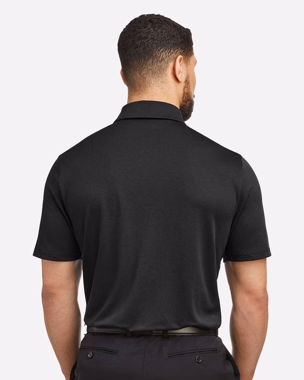 Custom Under Armour Men's Tech™ Polo - Black/ White back
