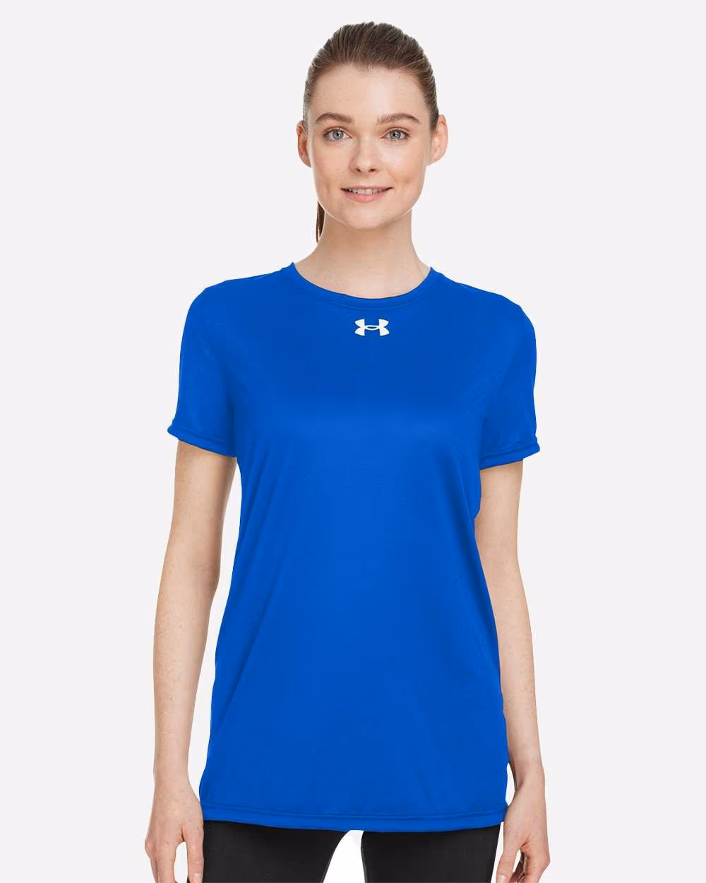Under Armour Women's Team Tech™ T-Shirt - Royal/ White front