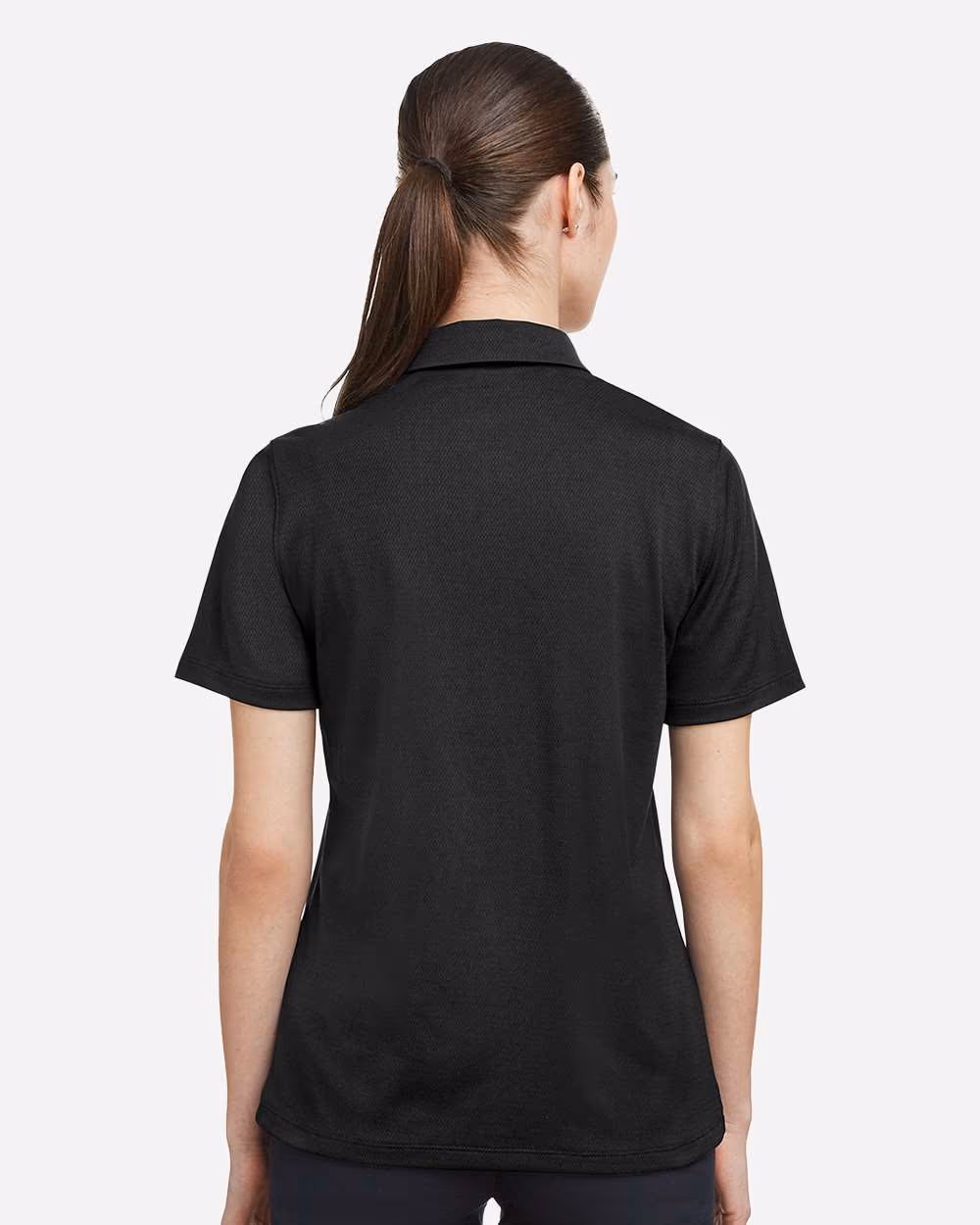 Custom Under Armour Women's Tech™ Polo - Black/ White back