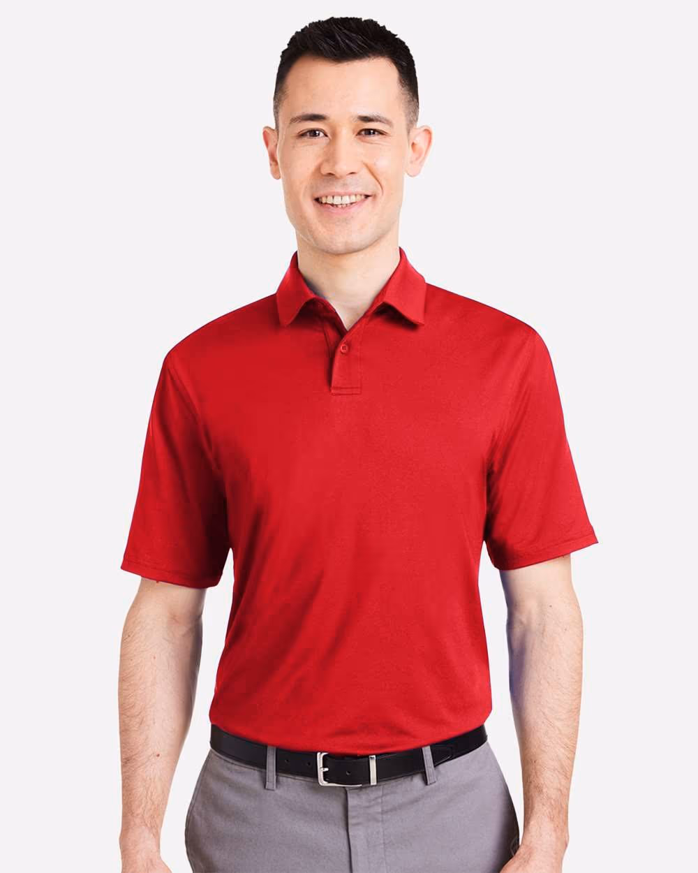Under Armour Men's Recycled Polo - Red/ White front