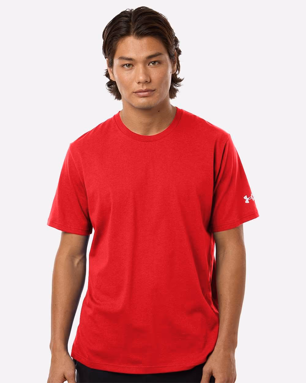 Under Armour Men's Athletic 2.0 T-Shirt - Red/ White front