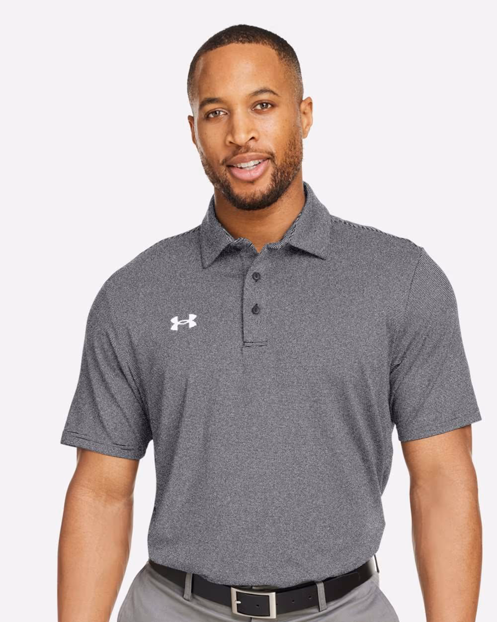 Under Armour Men's Destin Drive "UA Playoff Team Stripe" Performance Polo