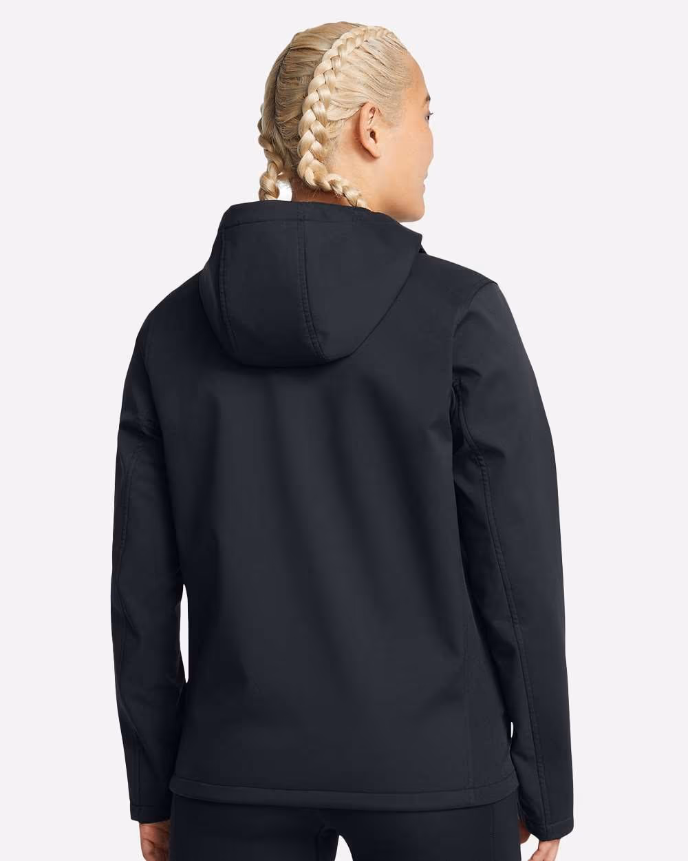 Custom Under Armour Women's ColdGear® Infared Shield 2.0 Hooded Jacket - Black/ White back