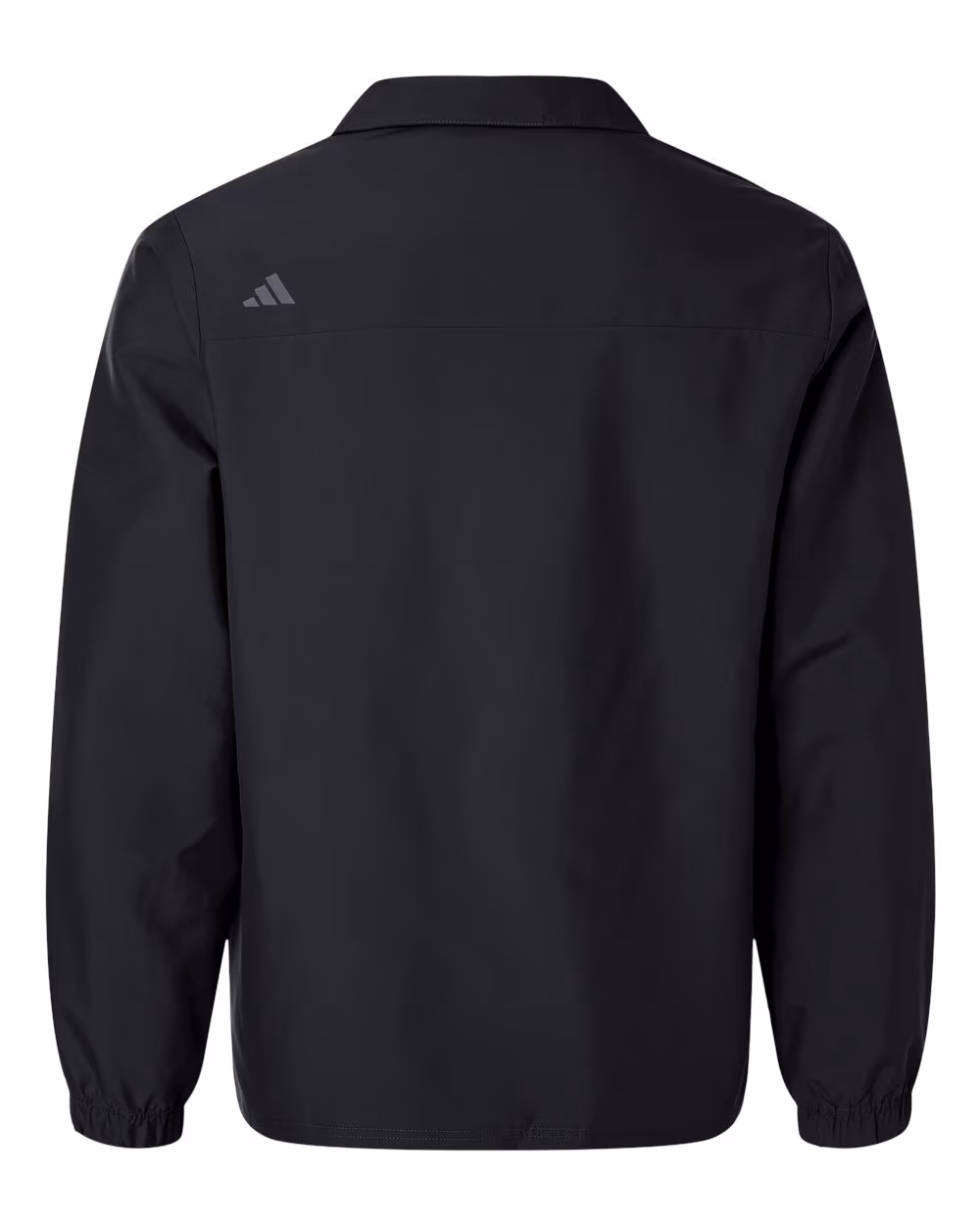 Custom Adidas Men's Lifestyle Full-Zip Jacket - Black flat back
