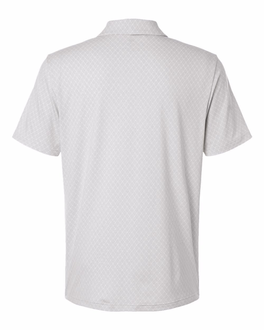 Custom Adidas Men's 4-Way Stretch Printed Polo - White flat back