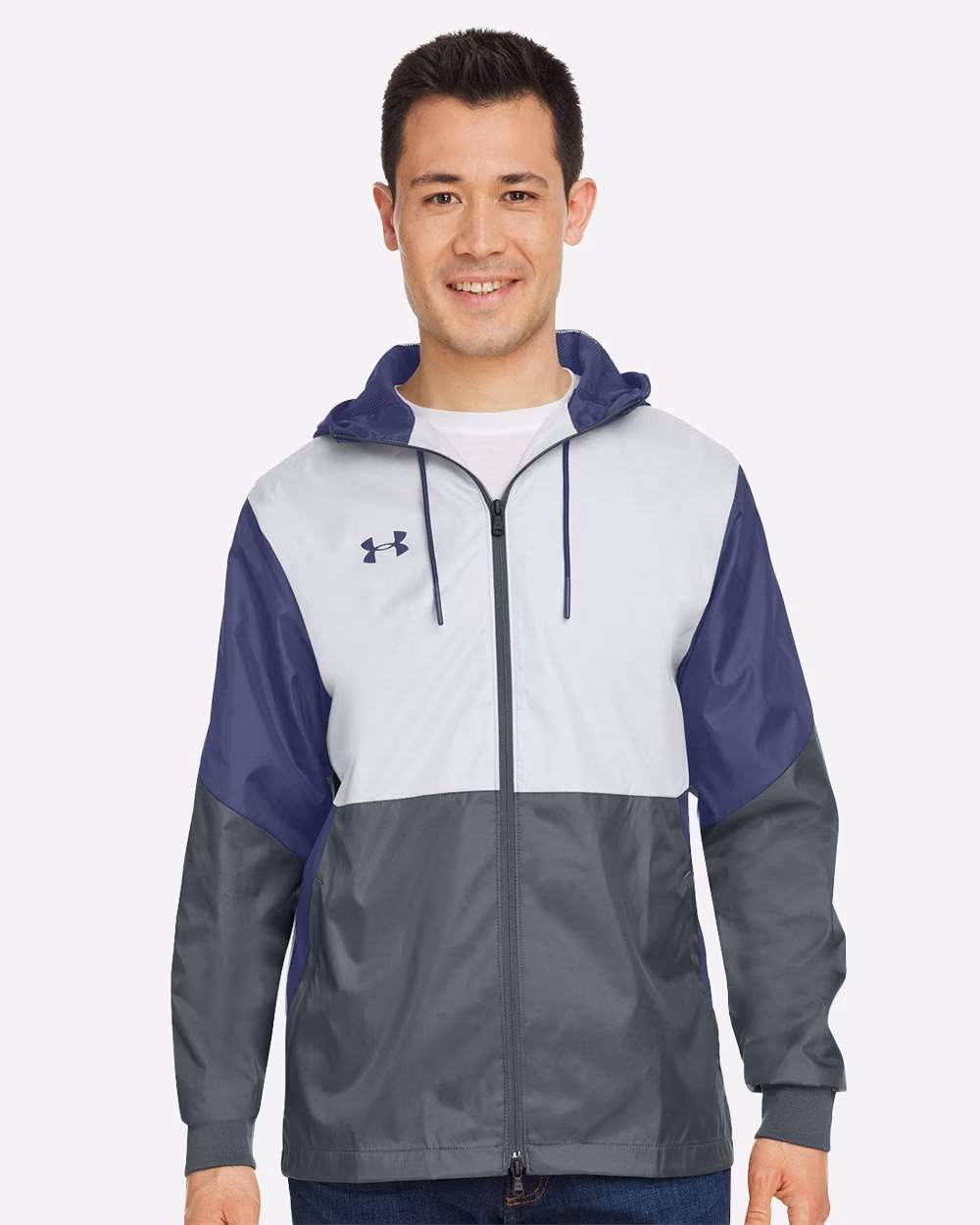 Custom Under Armour Men's Team Legacy Jacket - Navy/ Navy front