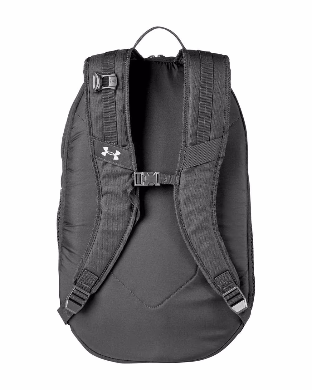 Custom Under Armour Hustle Team Backpack 6.0 - Black back