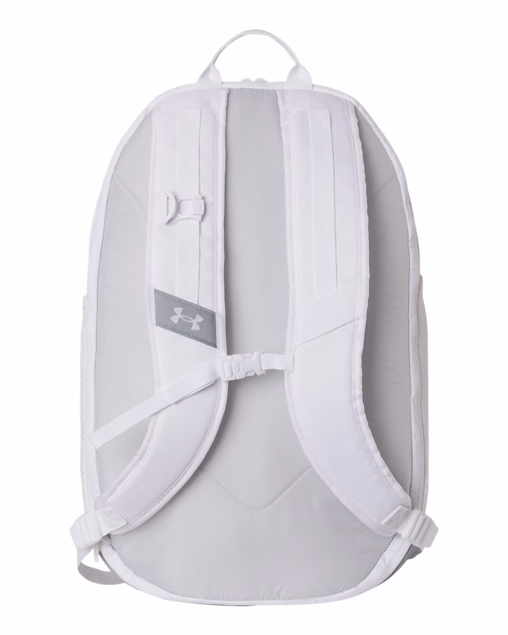 Custom Under Armour Hustle Team Backpack 6.0 - White back