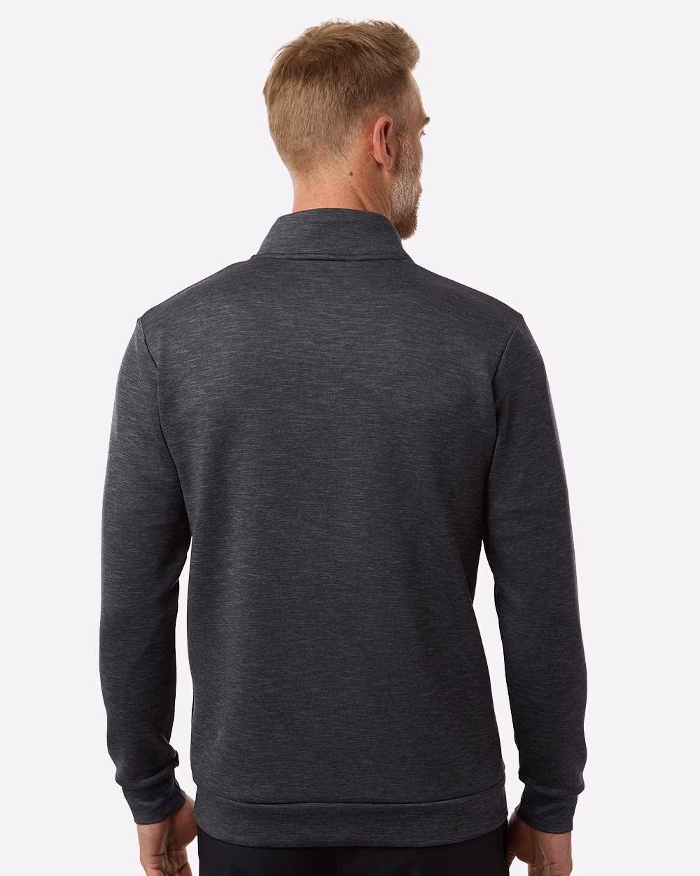 Custom Under Armour Men's Drive Midlayer Quarter-Zip Pullover - Black/ Black back