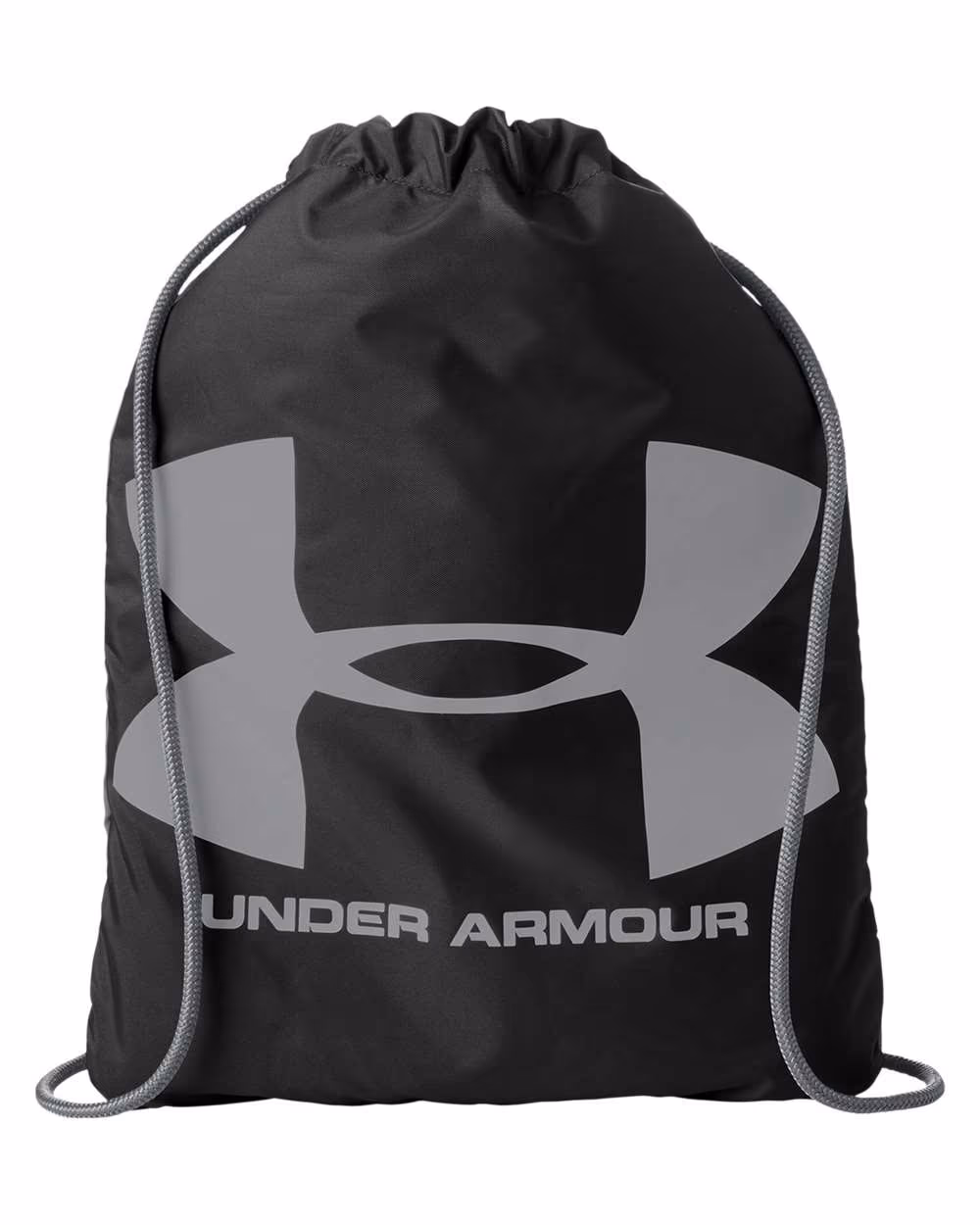Under Armour Ozsee Sackpack Drawstring Bag - Black/ Steel front