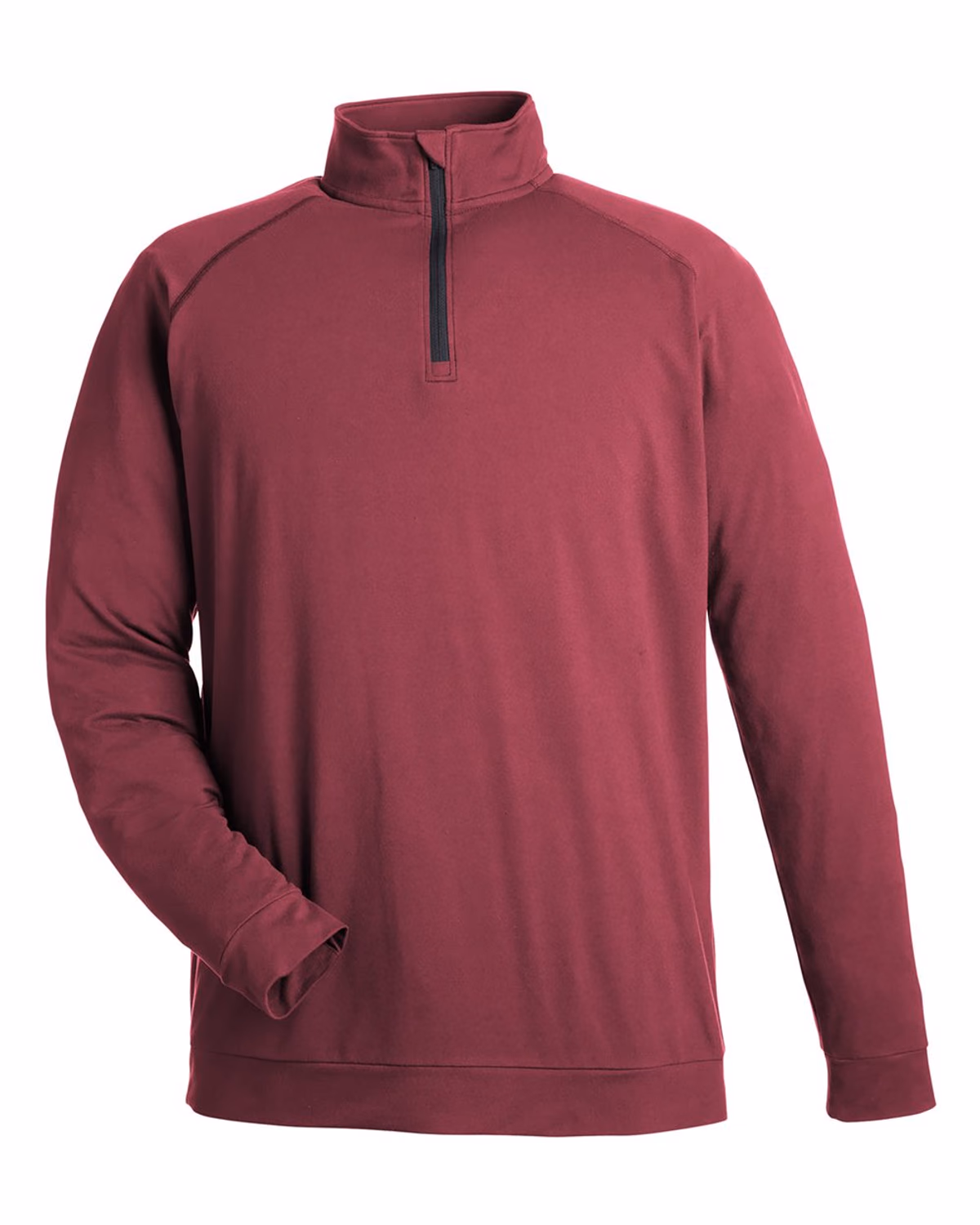 Swannies Men's Colt Quarter-Zip Pullover - Maroon - front