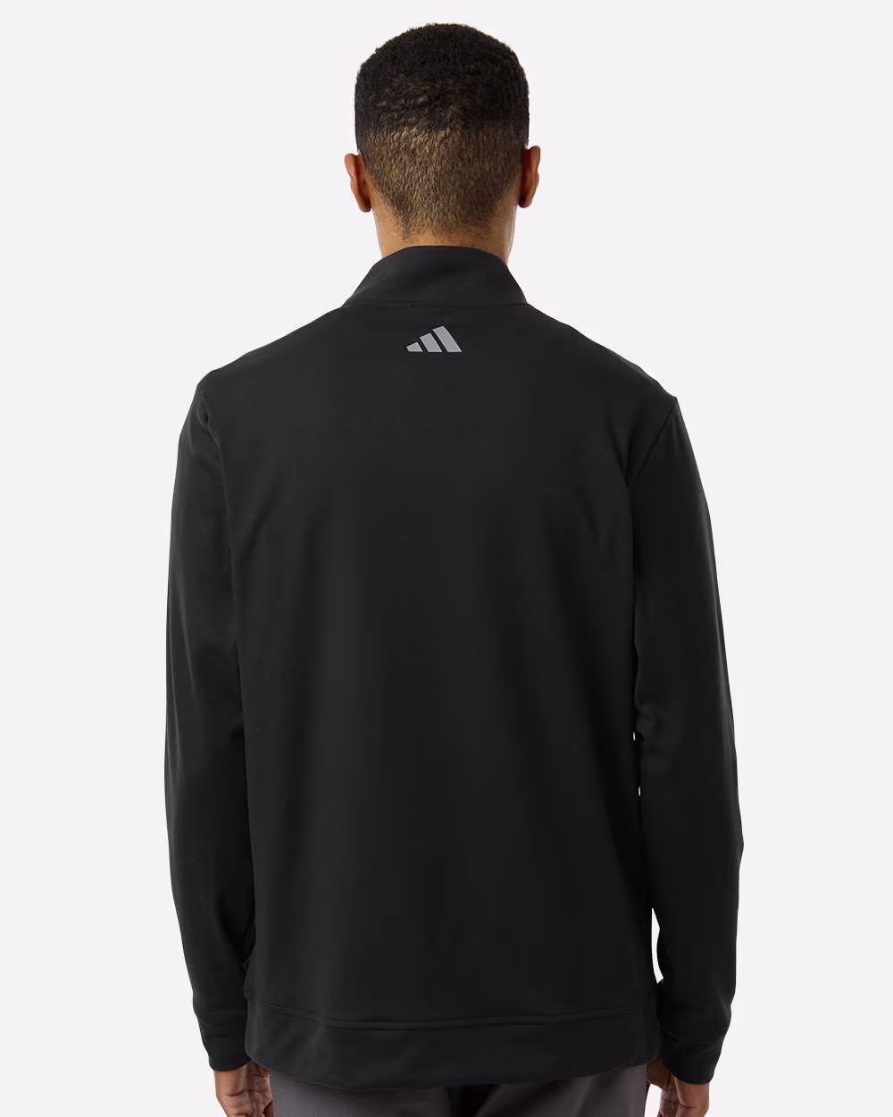 Custom Adidas Men's Ultimate365 Classic Quarter-Zip Pullover - Black back