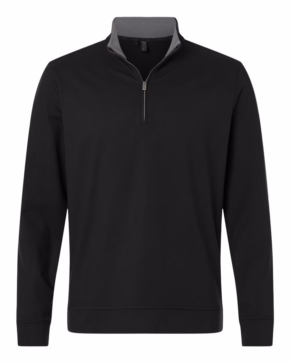 Custom Adidas Men's Ultimate365 Classic Quarter-Zip Pullover - Black flat front