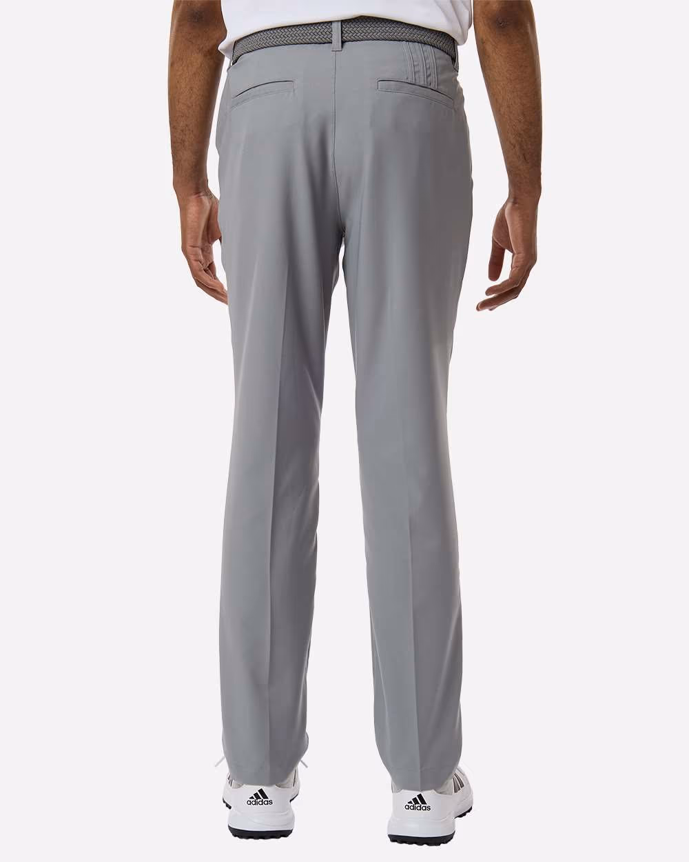 Custom Adidas Men's Golf Tapered Pants - Grey Three back