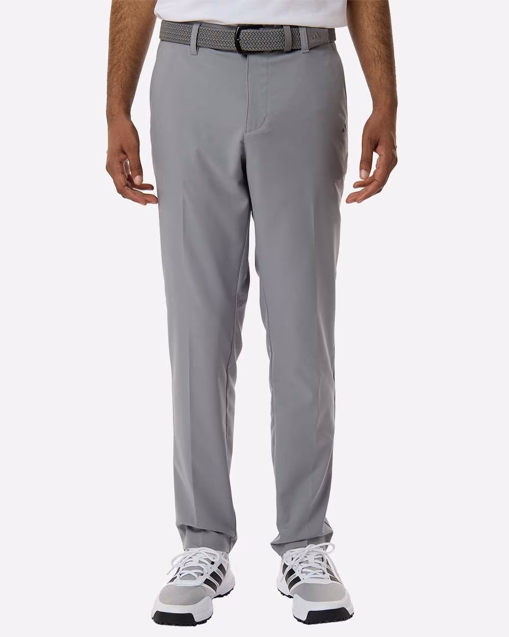 Custom Adidas Men's Golf Tapered Pants - Grey Three front