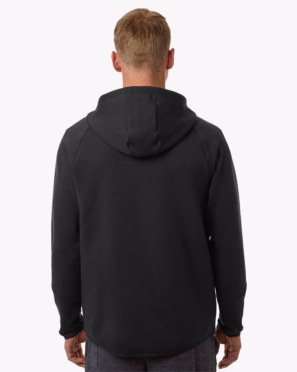 Custom Under Armour Men's Unstoppable Fleece Full-Zip - Black/ Black back