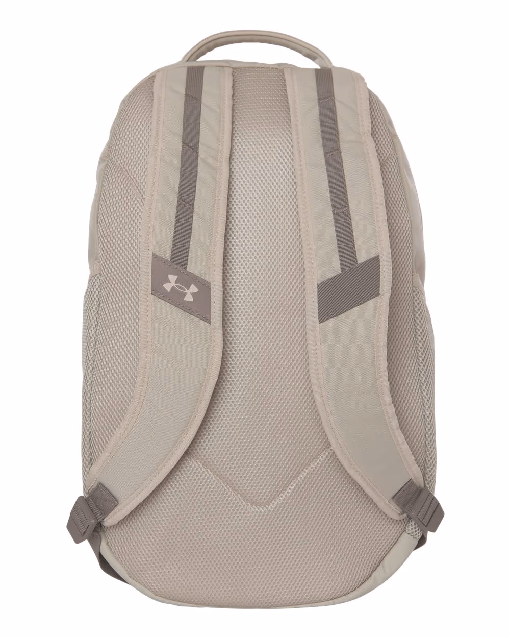 Custom Under Armour Hustle Backpack 6.0 - Khaki/ Taupe back