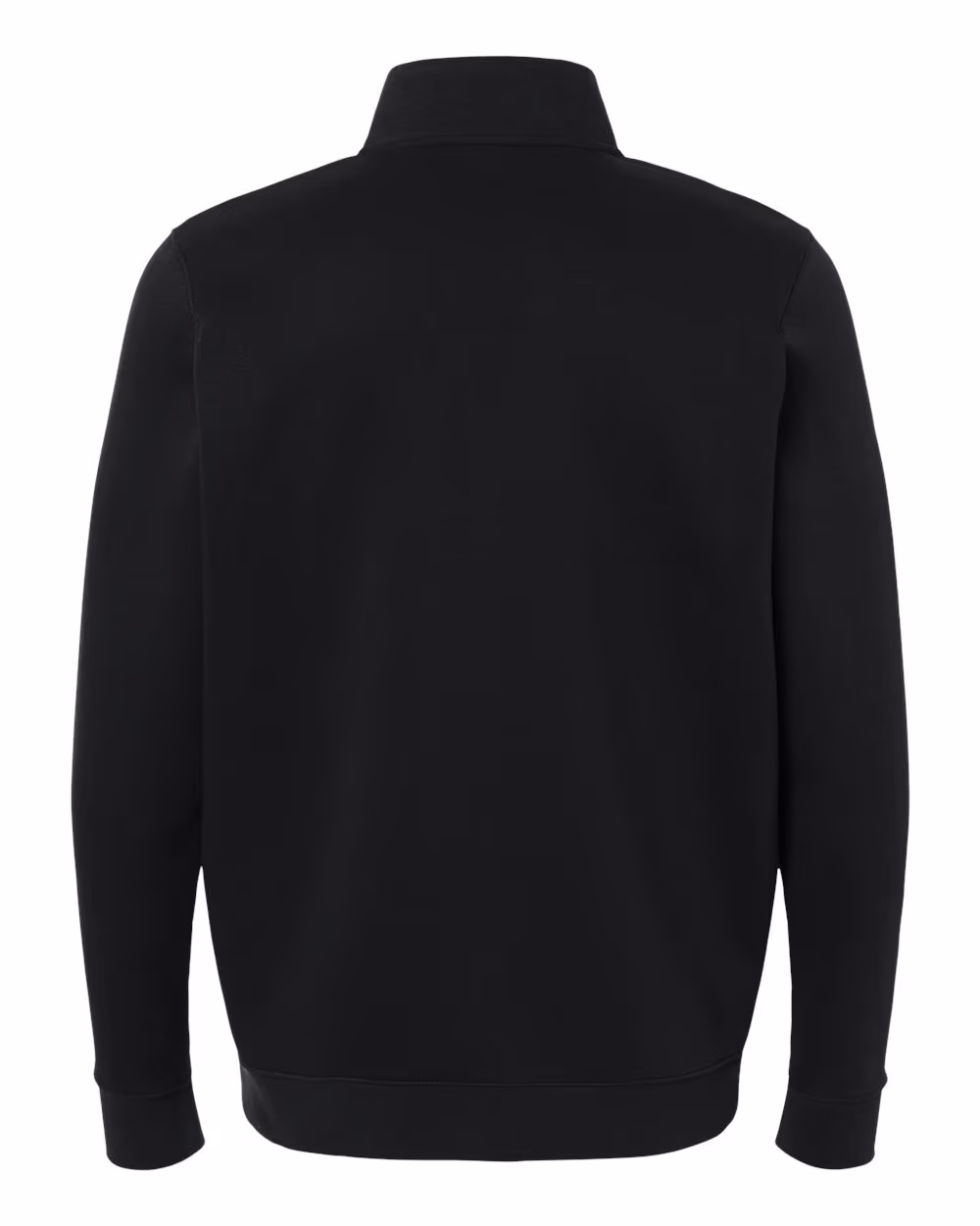 Custom Under Armour Men's Icon Fleece Quarter-Zip Pullover - Black/ White back