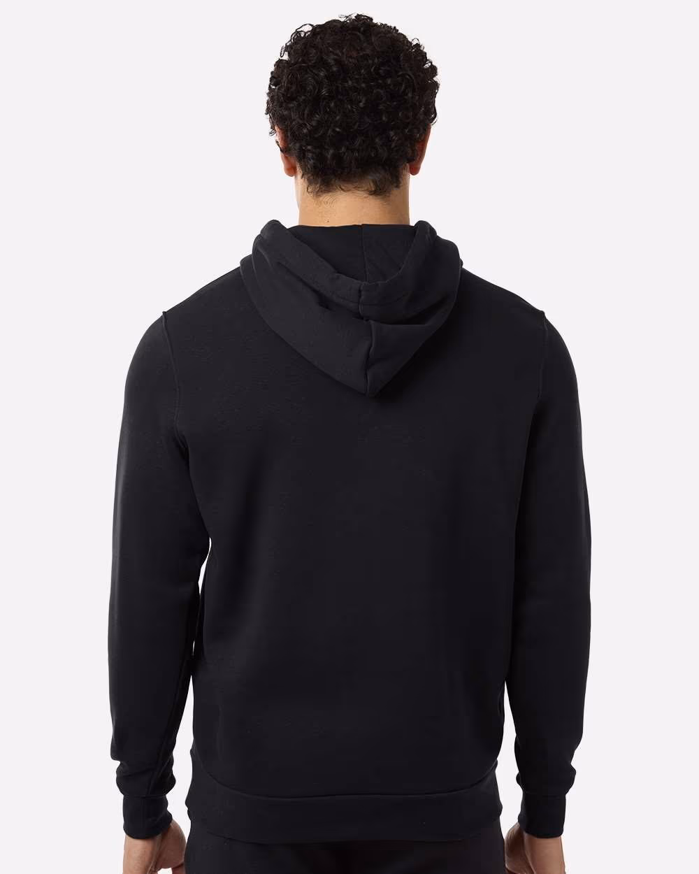 Custom Under Armour Men's Team Icon Fleece Hooded Sweatshirt - Black/ White back