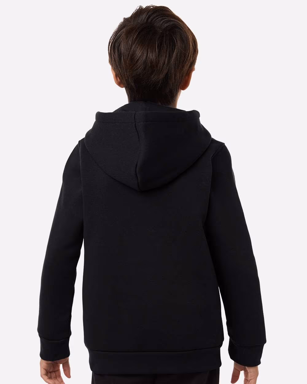 Custom Under Armour Youth Team Icon Fleece Hooded Sweatshirt - Black/ White back
