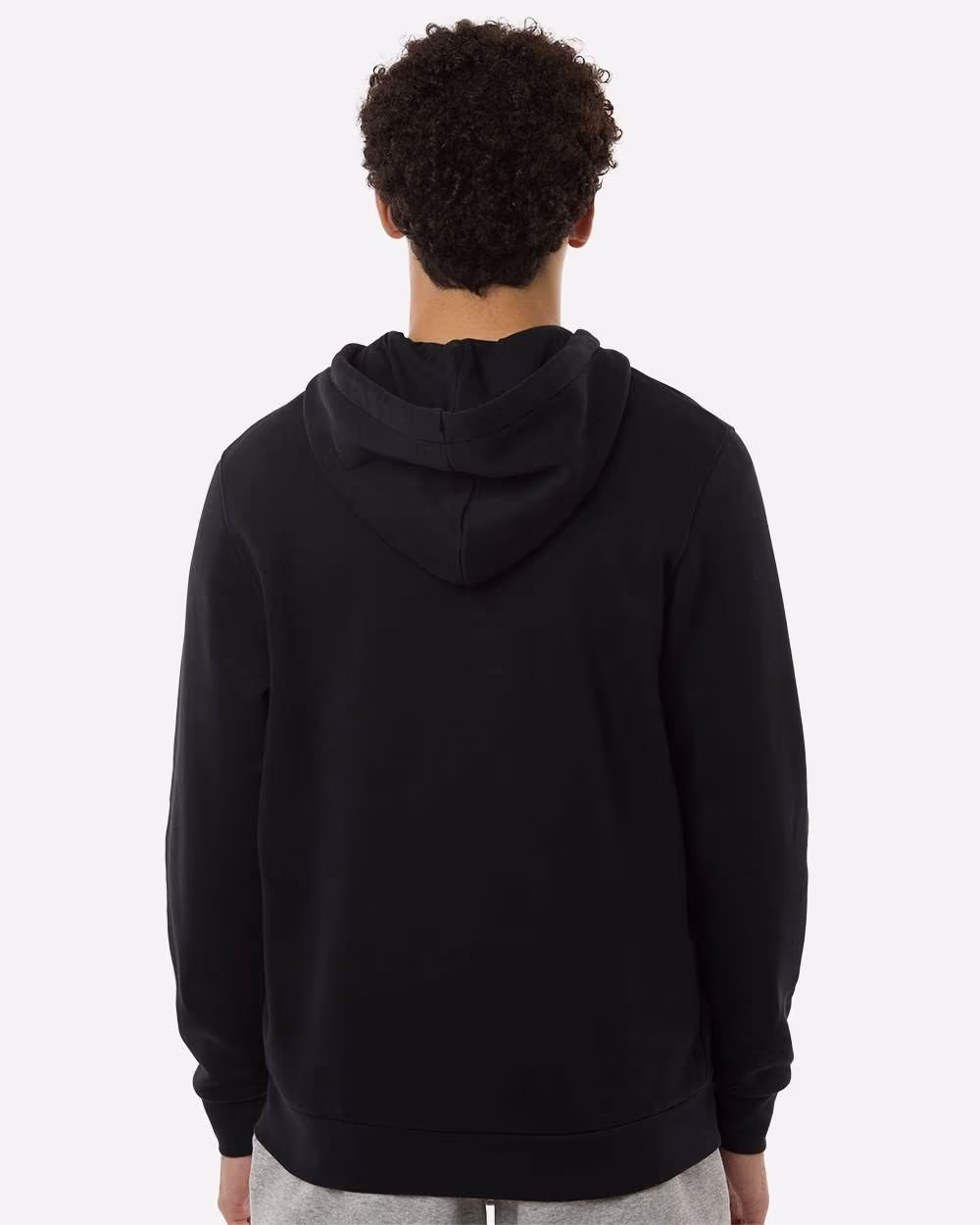 Custom Under Armour Men's Icon Fleece Hooded Full-Zip - Black/ White back