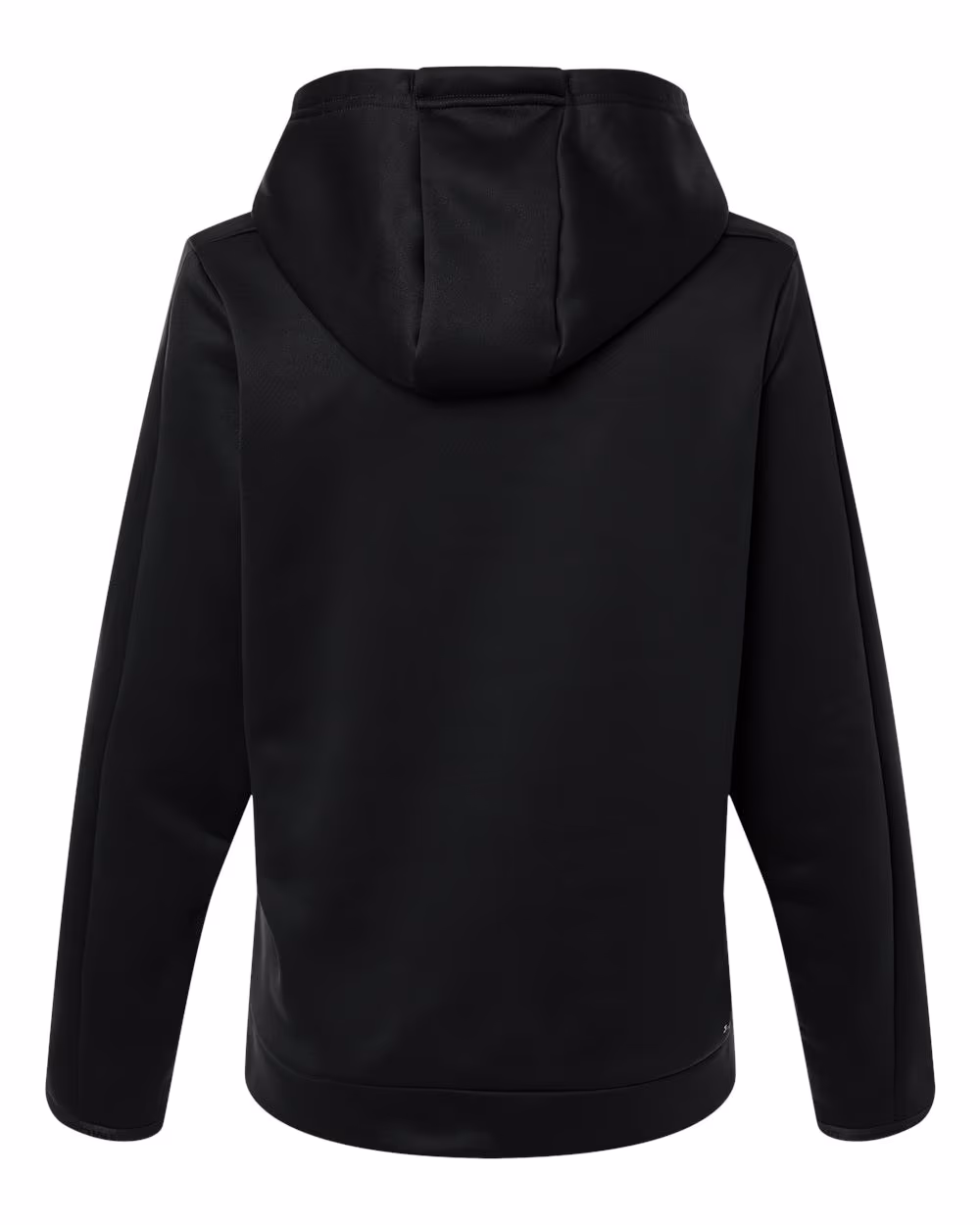Custom Under Armour Women's Armour Fleece Pro Hooded Sweatshirt - Black/ White back
