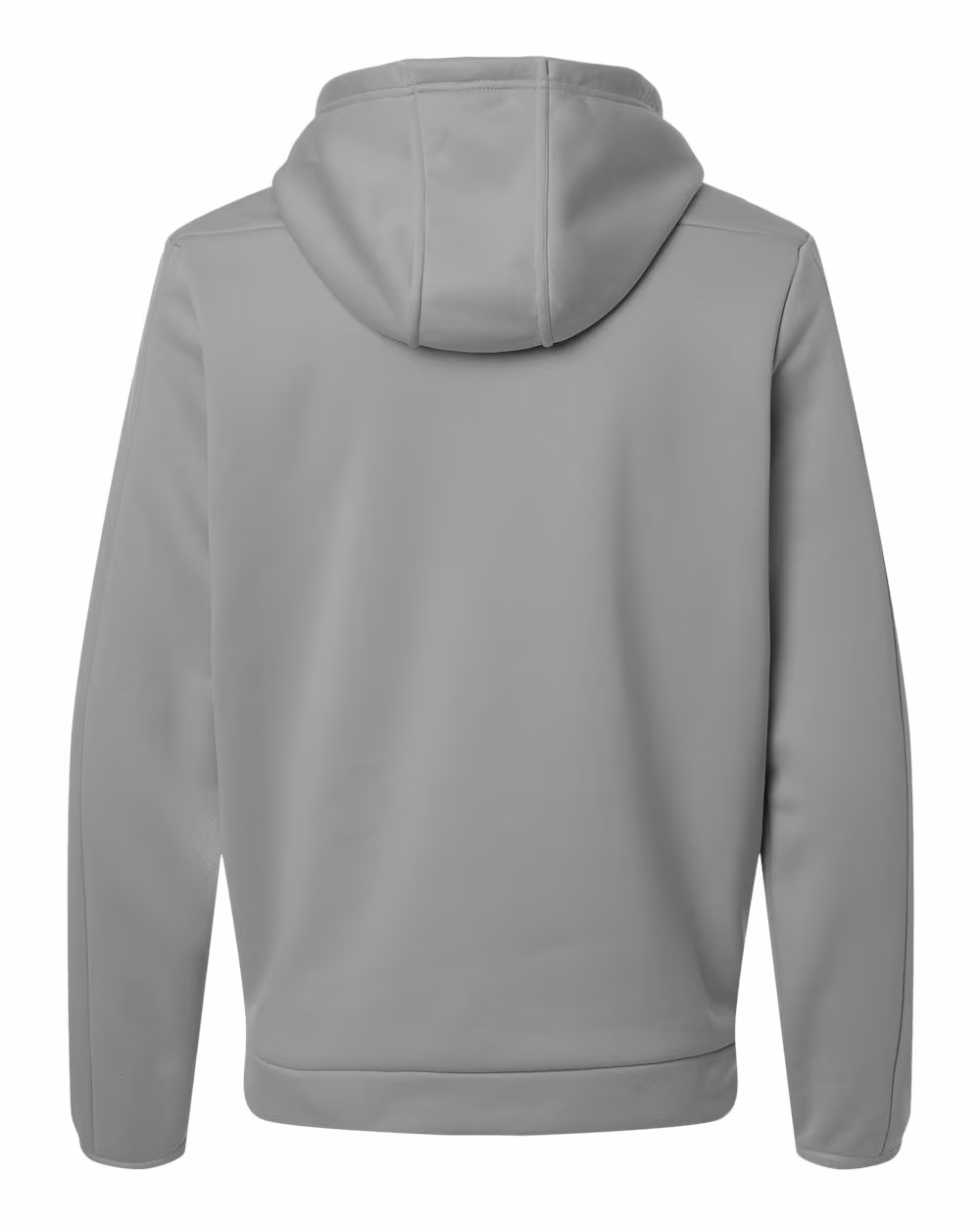 Custom Under Armour Men's Armour Fleece Pro Hooded Full-Zip - Mod Grey/ White back