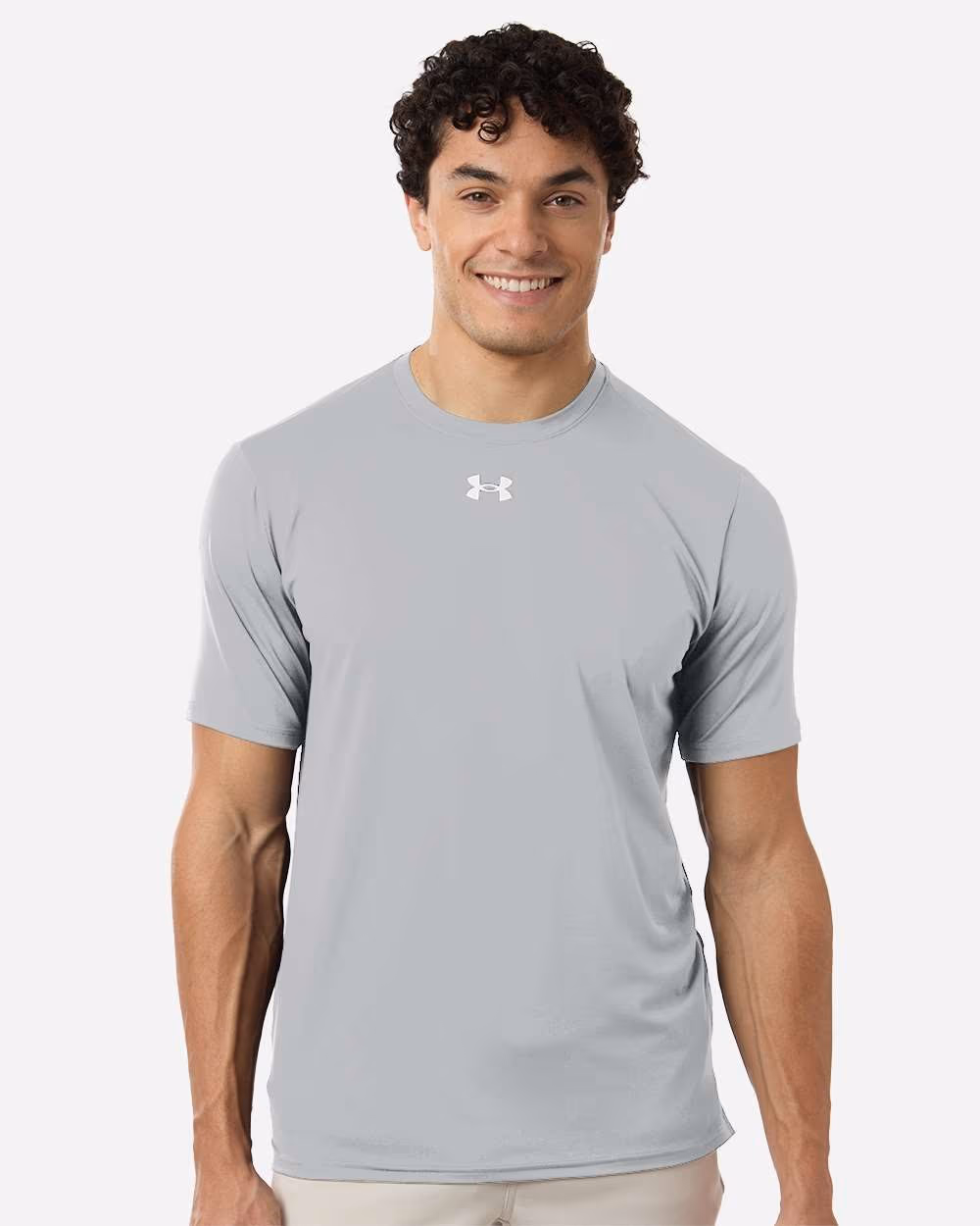 Under Armour Men's Team Vanish T-Shirt - Mod Grey/ White front