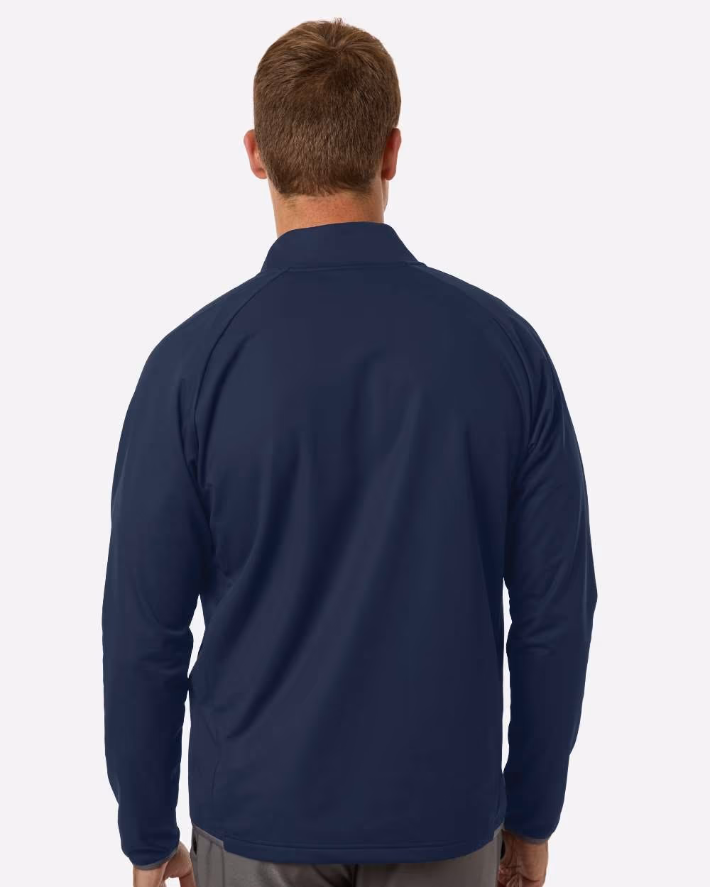 Custom Adidas Men's Ultimate365 Wind Quarter-Zip Pullover - Collegiate Navy back