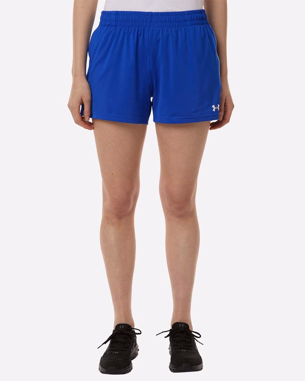 Custom Under Armour Women's Team Tech 3" Short - Royal/ White front