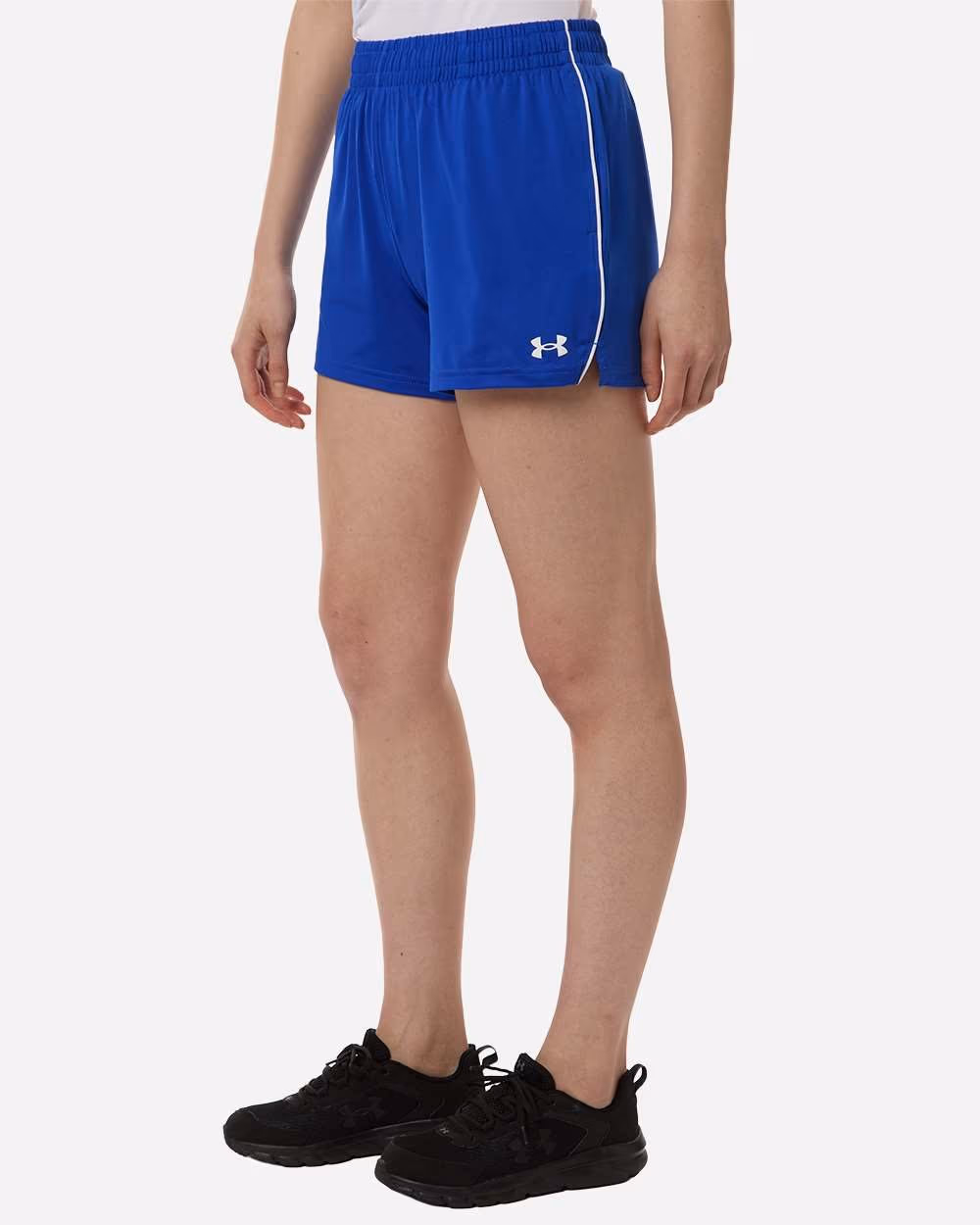 Custom Under Armour Women's Team Tech 3" Short - Royal/ White side
