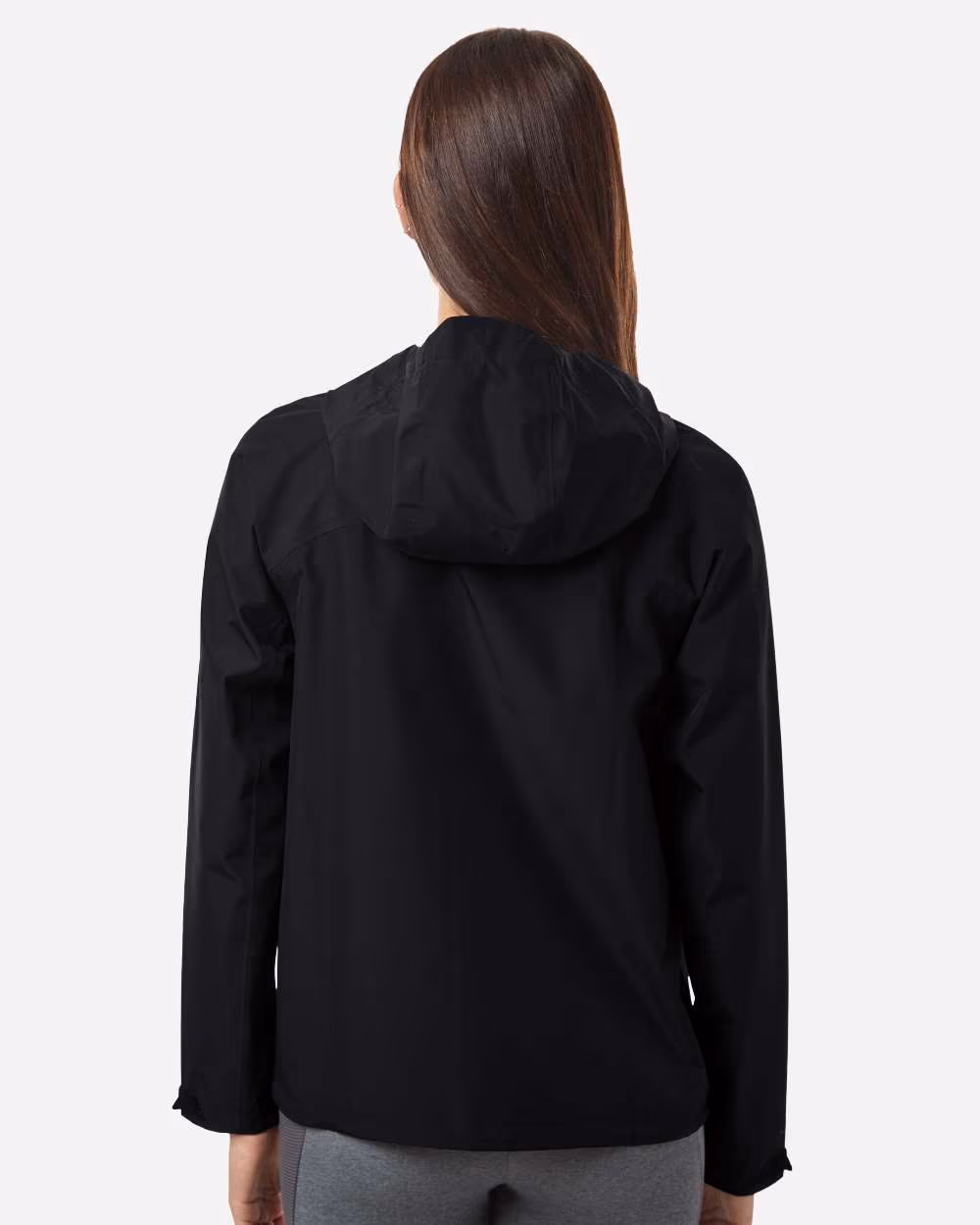 Custom Under Armour Women's Cloudstrike Jacket - Black/ White back