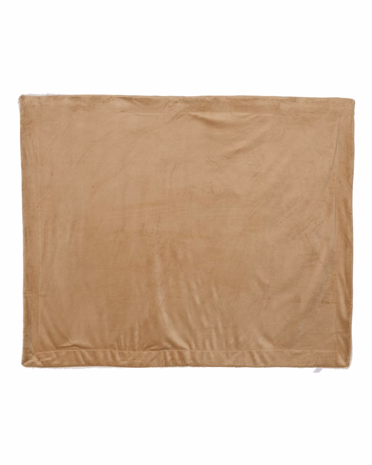 Alpine Fleece Micro Mink Sherpa Blanket - Camel - front