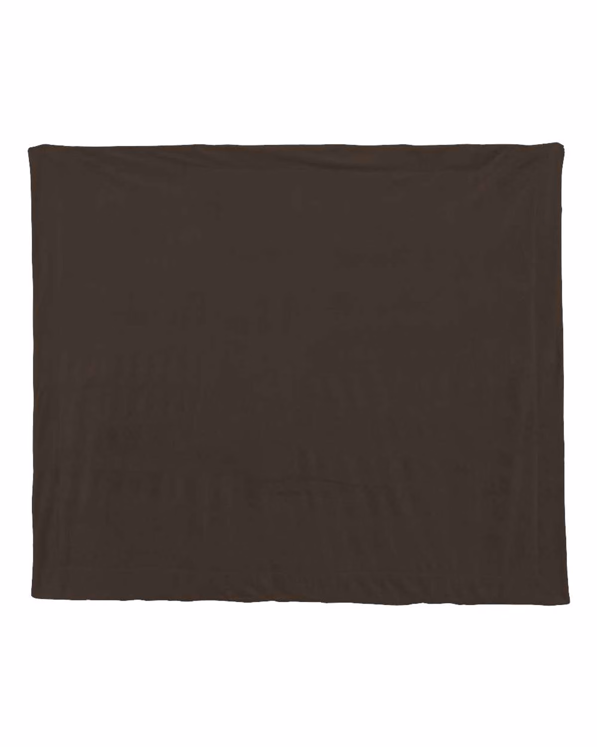 Alpine Fleece Micro Mink Sherpa Blanket - Chocolate - front