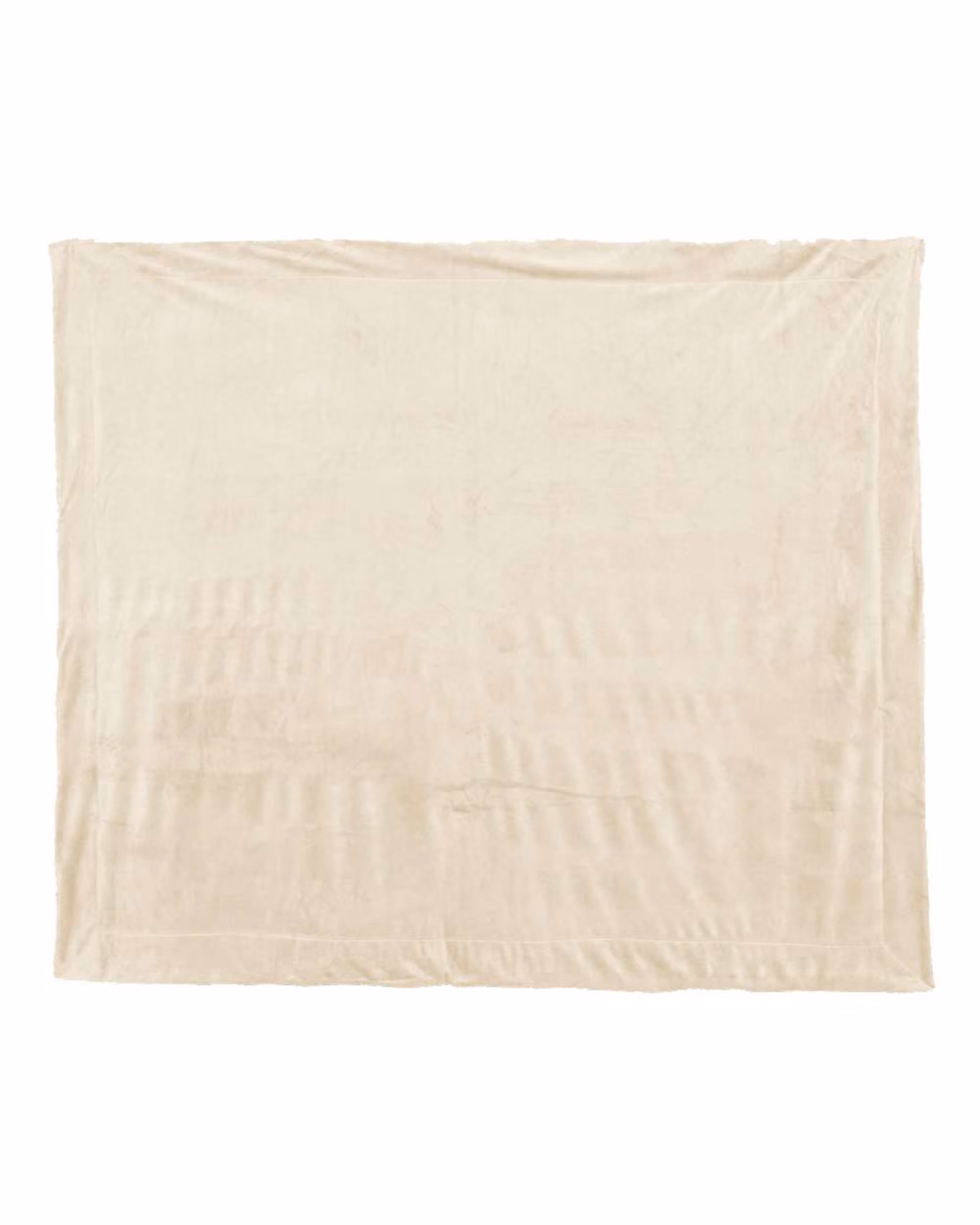 Alpine Fleece Micro Mink Sherpa Blanket - Cream - front