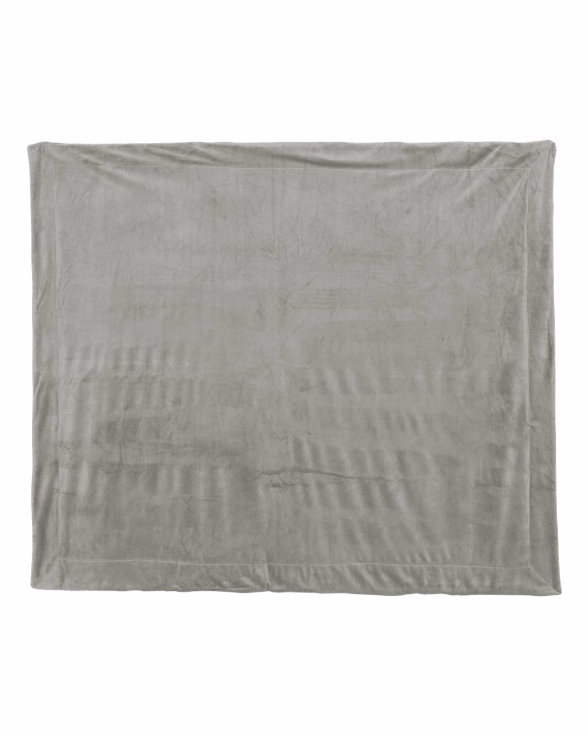 Alpine Fleece Micro Mink Sherpa Blanket - Grey - front