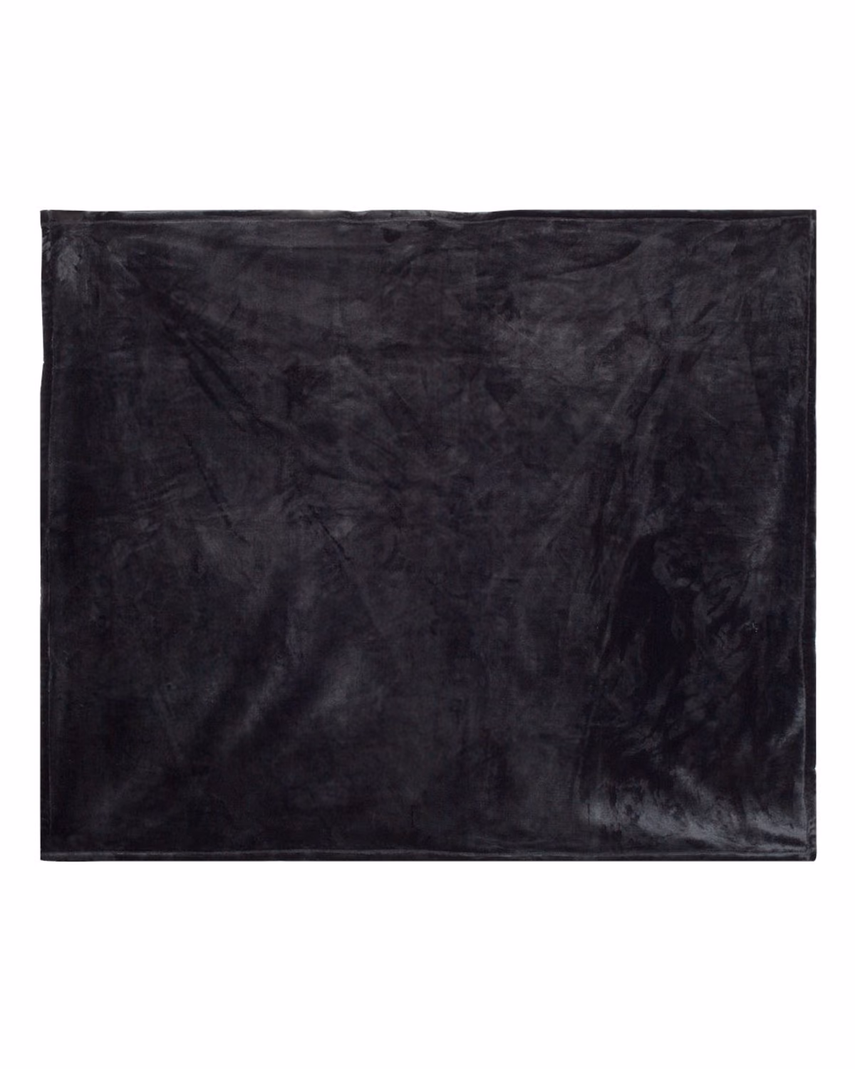 Alpine Fleece Mink Touch Luxury Blanket - Black - side