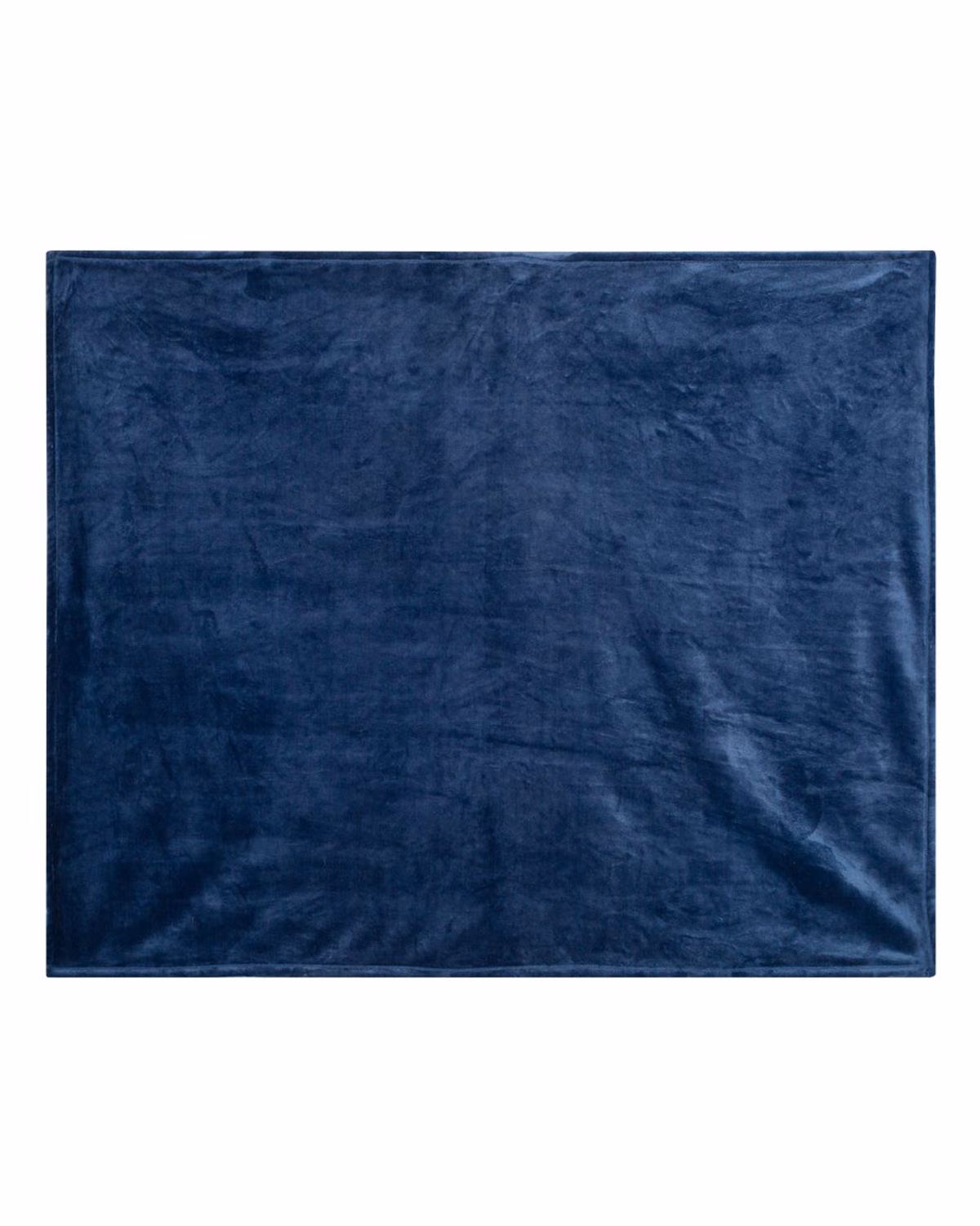 Alpine Fleece Mink Touch Luxury Blanket - Navy - side