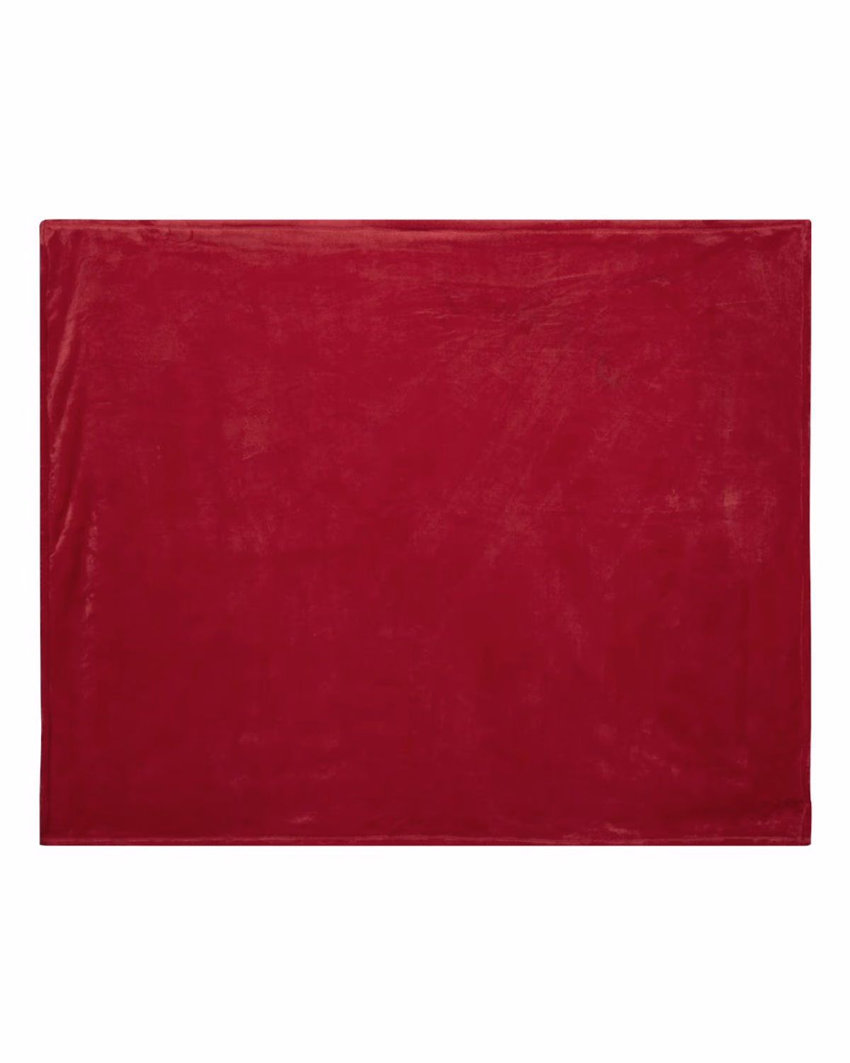 Alpine Fleece Mink Touch Luxury Blanket - Red - side