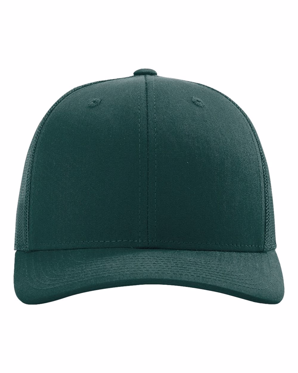 Richardson 112 Snapback Trucker Cap - Dark Green front