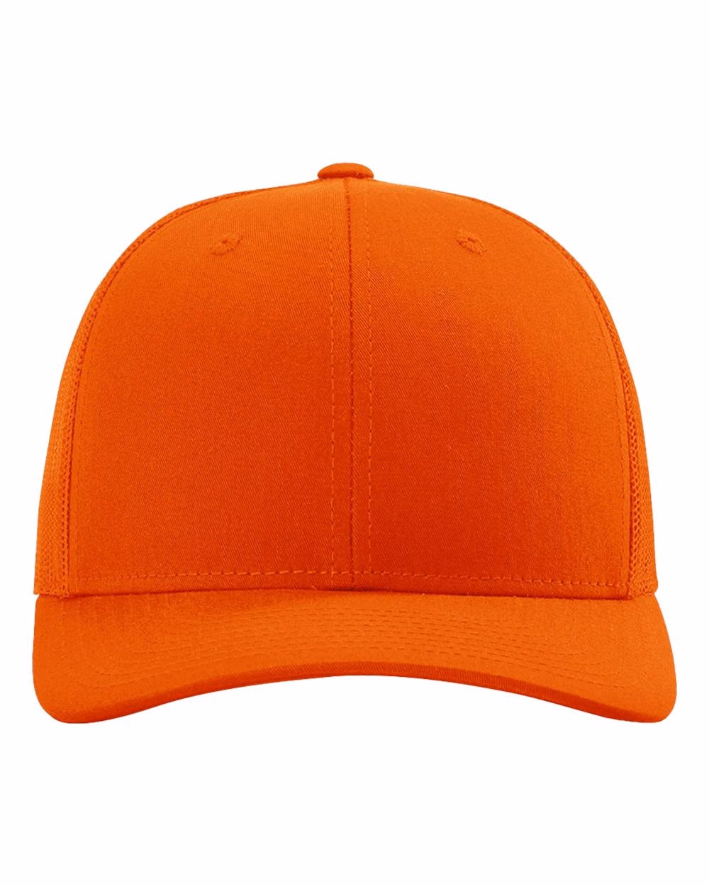 Richardson 112 Snapback Trucker Cap - Orange front