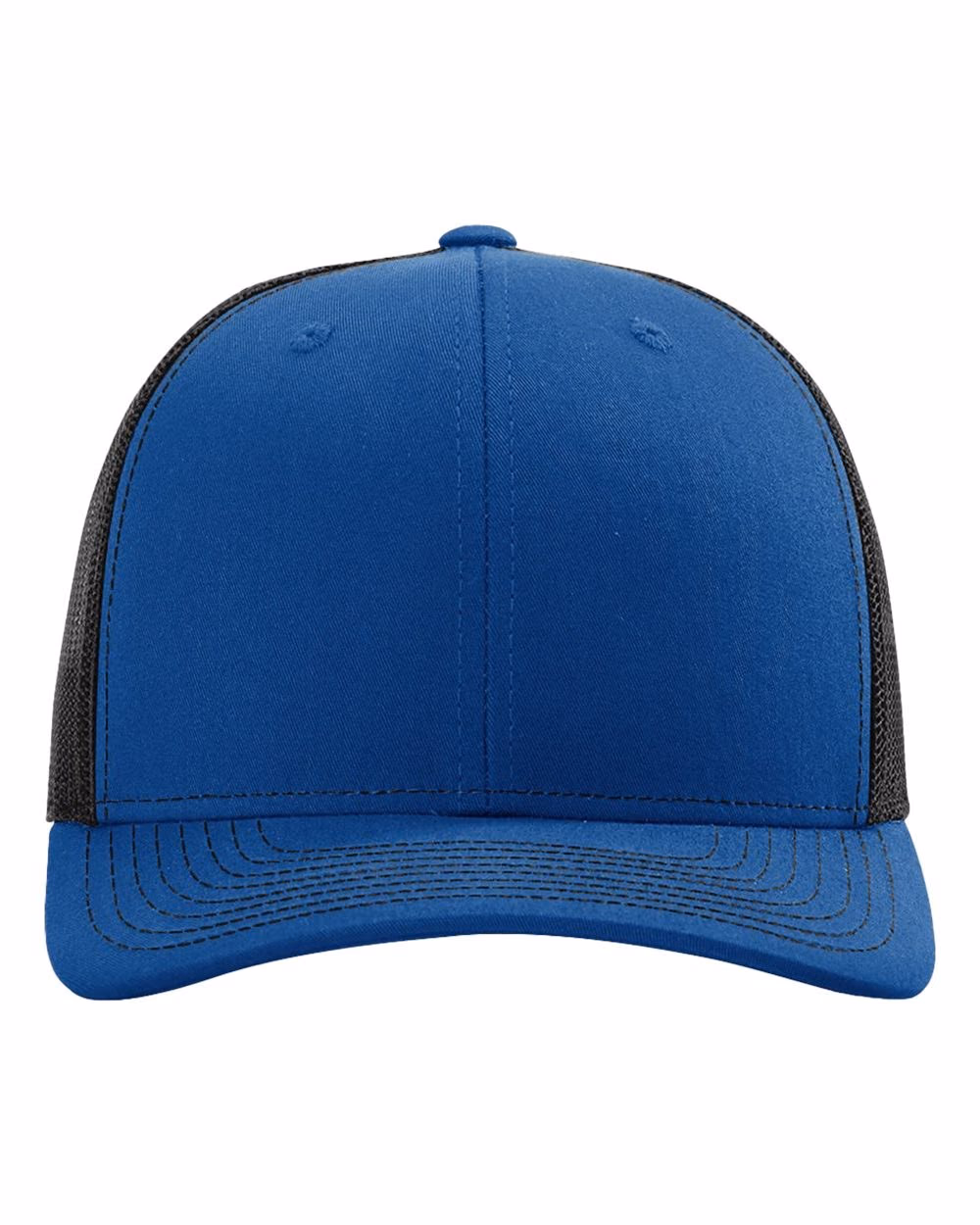 Richardson 112 Snapback Trucker Cap - Royal/ Black front