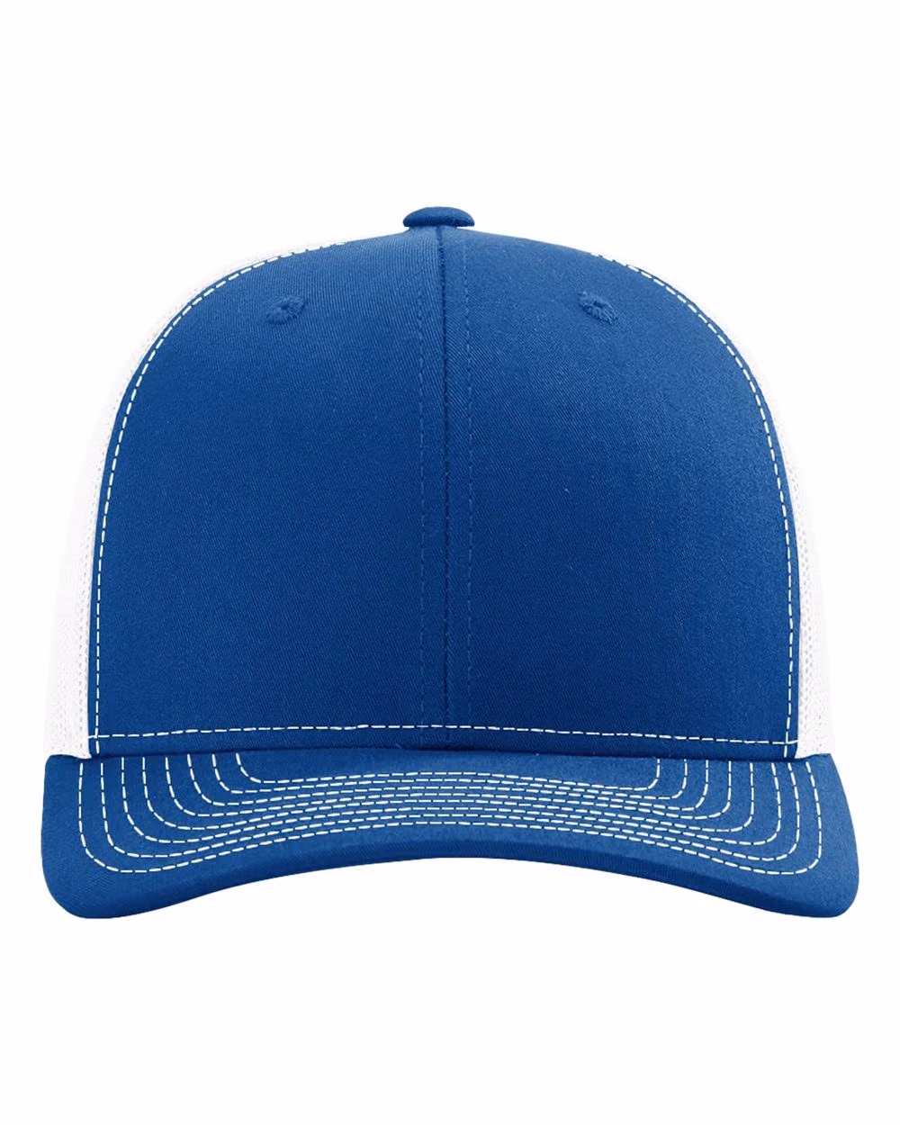 Richardson 112 Snapback Trucker Cap - Royal/ White front