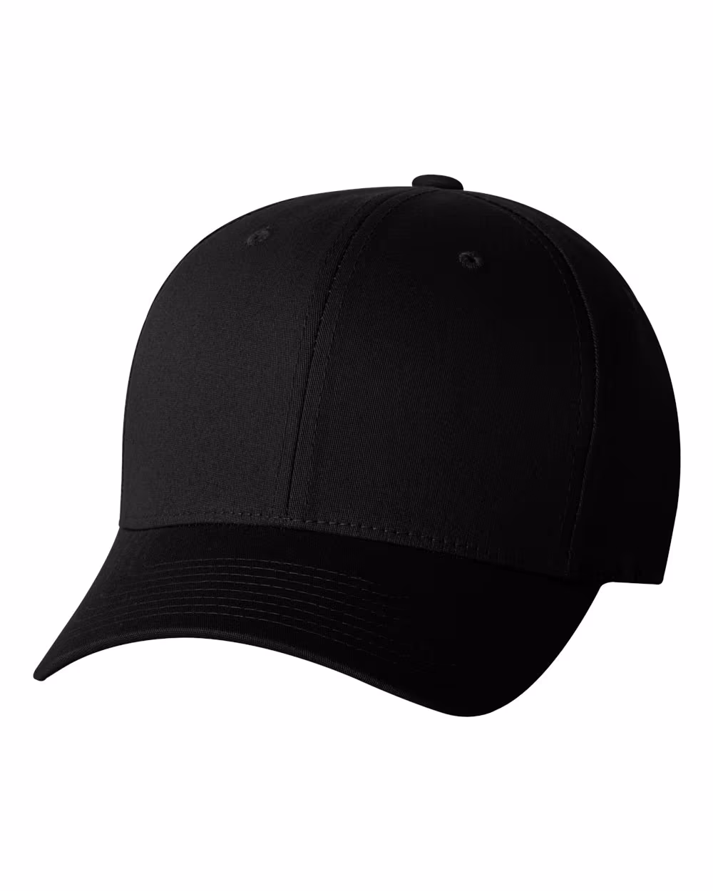 Flexfit V-Flexfit® Cotton Twill Cap - Black front